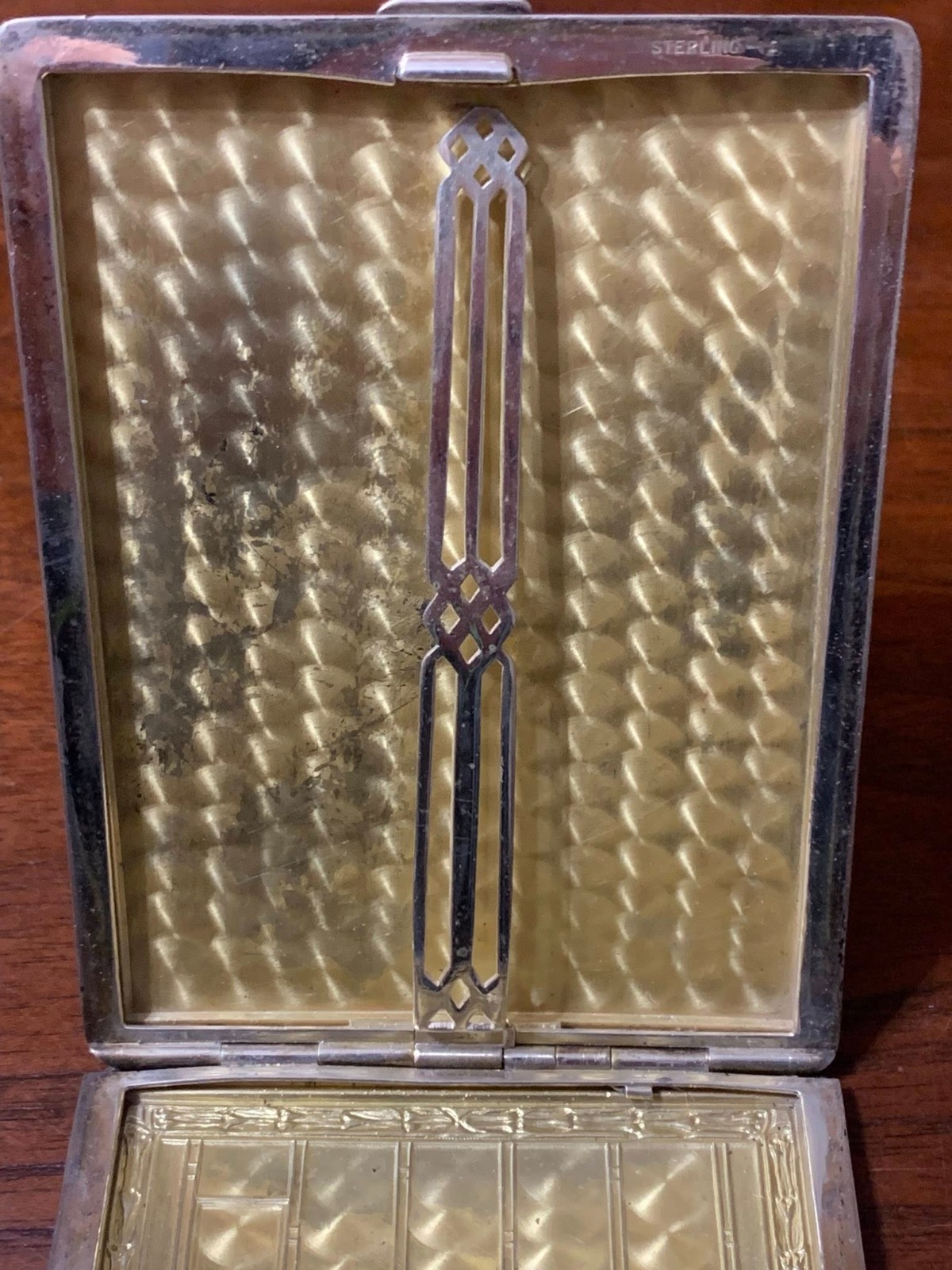 STERLING SILVER 925 CIGARETTE PACK BOX HOLDER CASE 101.7 GRAM SIGNED