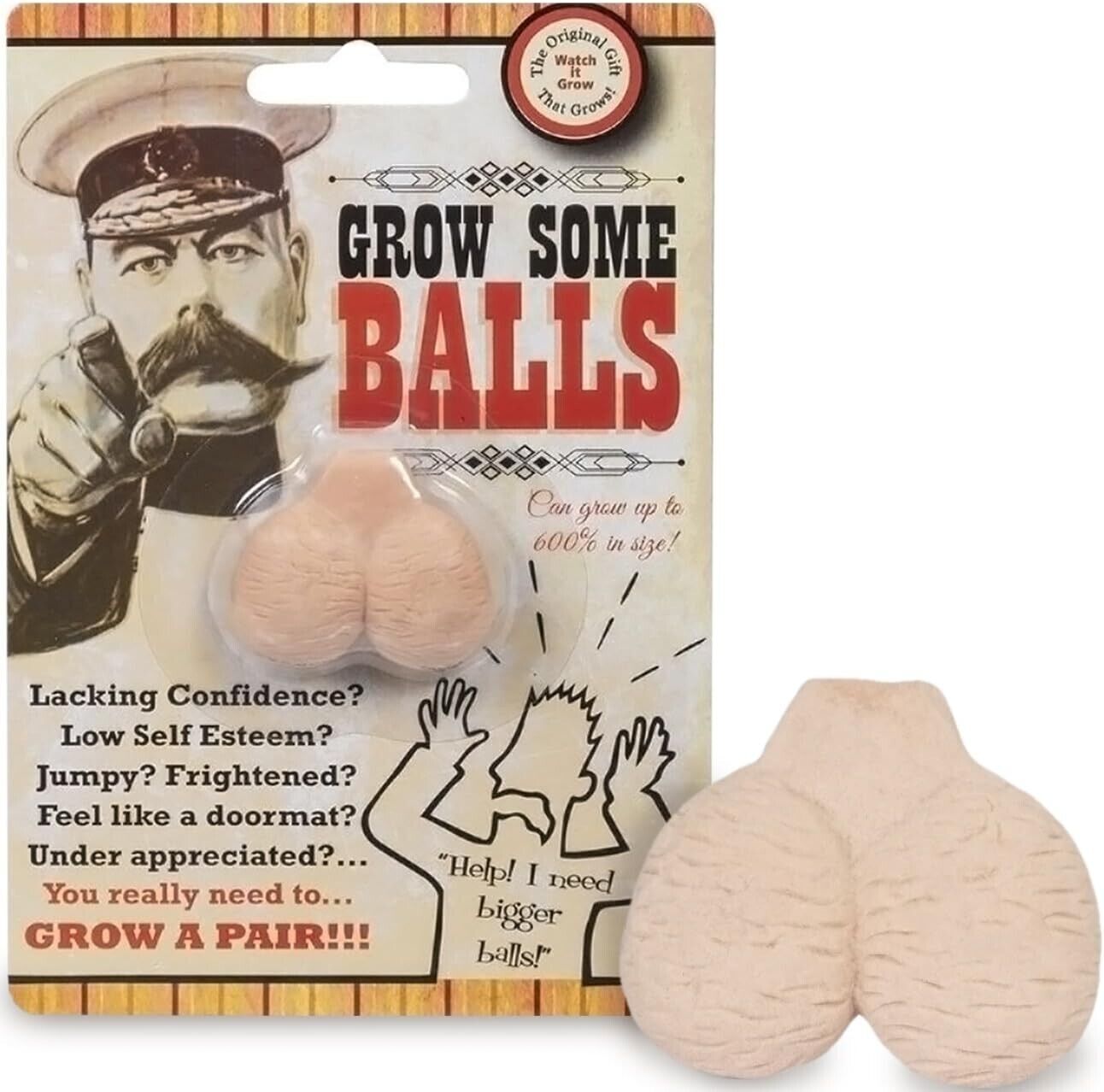 1 Willy Warmer "Heater for your Peter" + 1 Grow A Pair of Balls - GaG COMBO SET