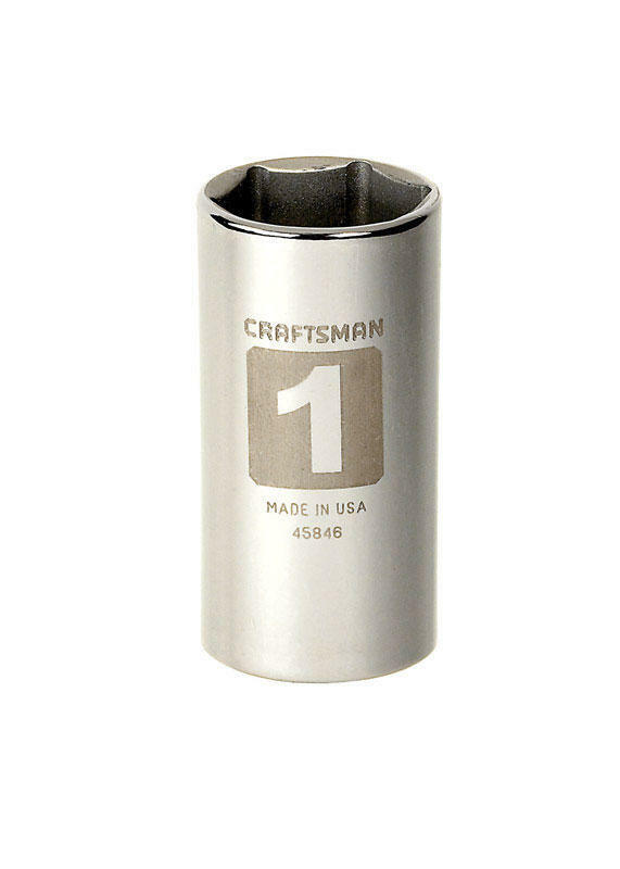 Craftsman 1 in. X 3/8 in. drive SAE 6 Point Deep Socket