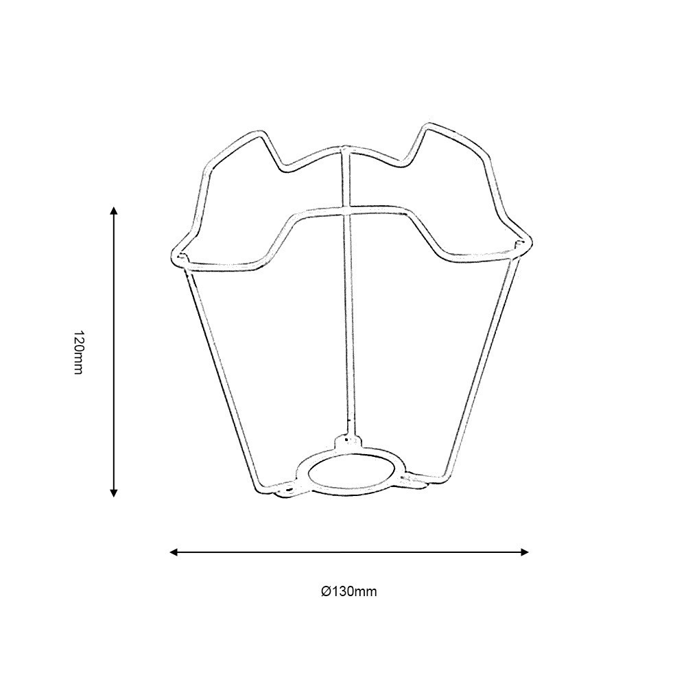 White Shade Carrier for BC B22 Lamp Holder – 4" 5" 6" 7" 8" 9" options