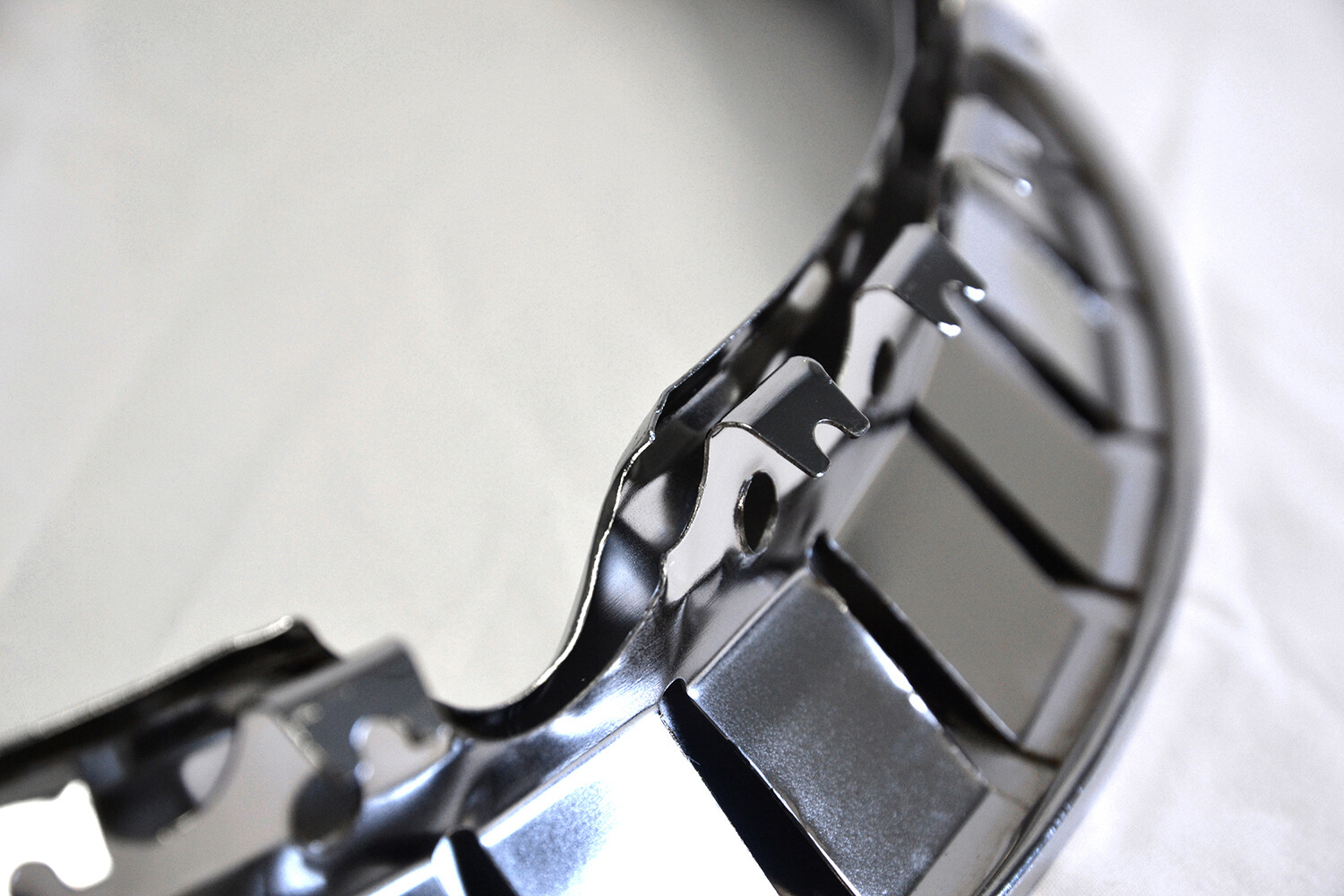 4 NEW 15' CHROME Steel Wheel Trim Rings Beauty Rims Glamour Ring Rim Edge Bands