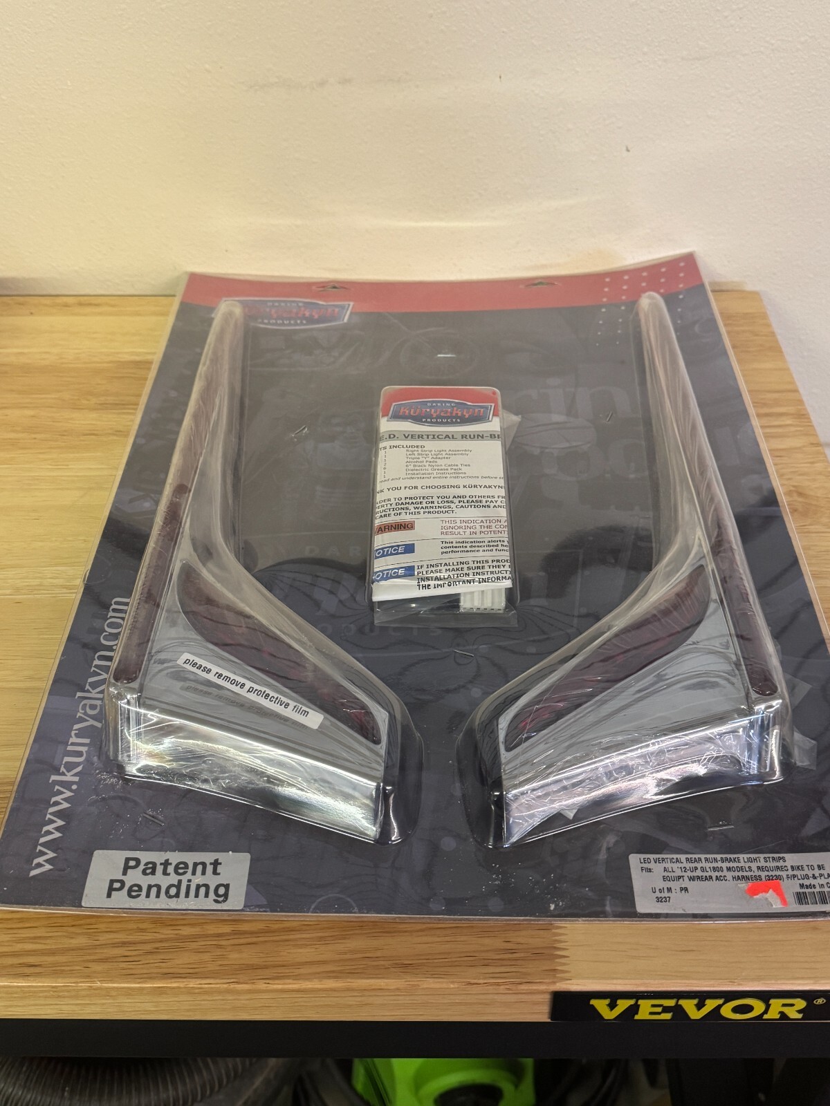 Kuryakyn 2012-17 Honda GL1800 LED Vertical Rear Run - Brake Light Strips # 3237