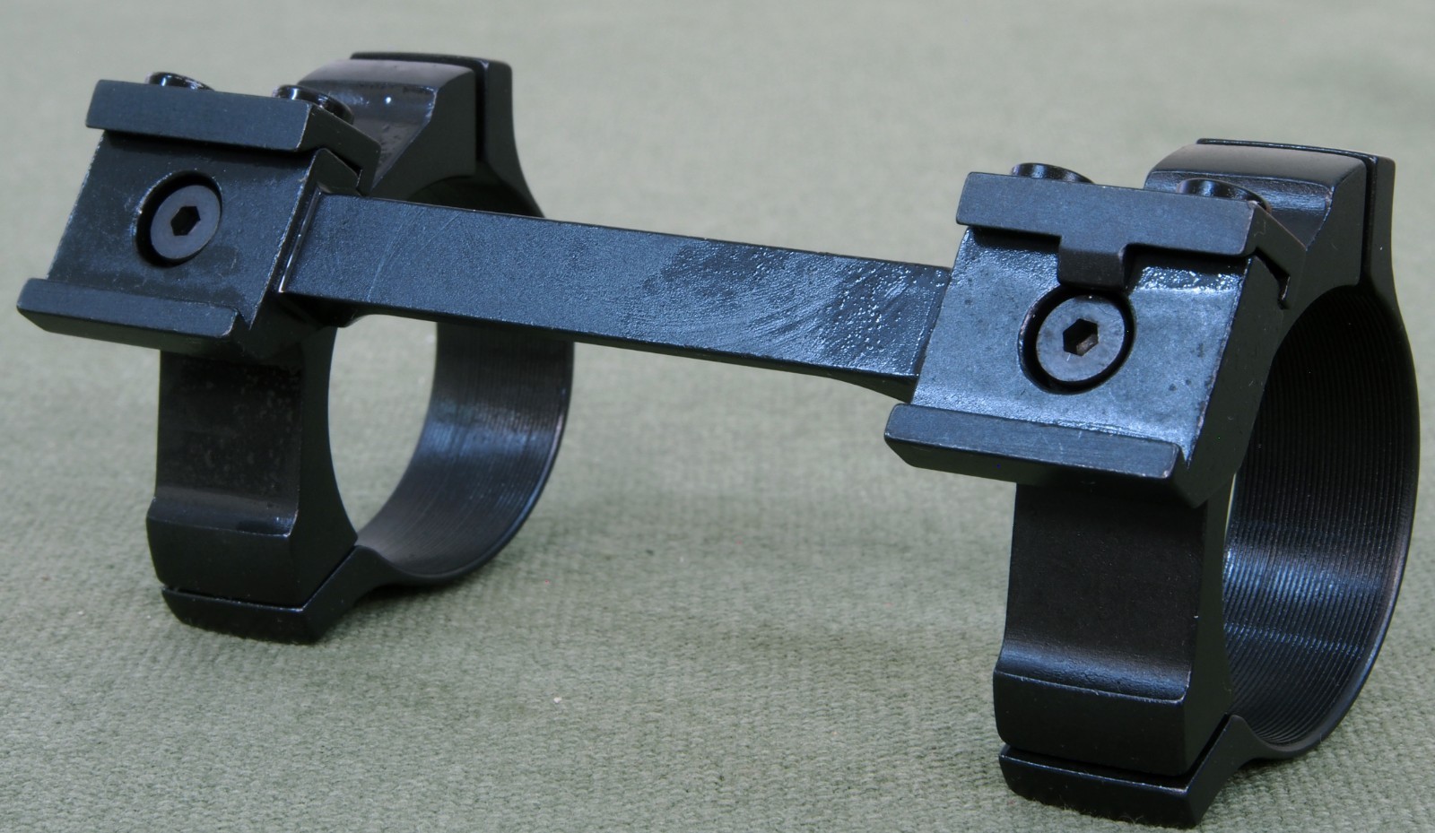 CZ527 / BRNO, 1 piece rifle scope mounts, 34mm rings and base, STEEL MATTE.