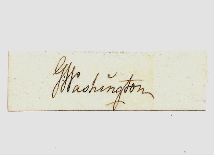 George Washington Autograph Reprint On Genuine Original Period 1780s Paper