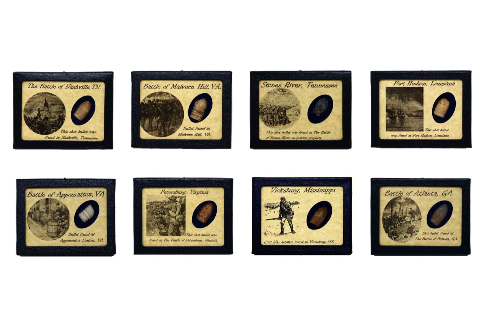 The Complete Shot Bullet Collection (23) from Civil War Battles with COA