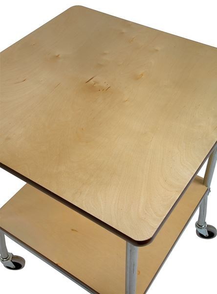 High Quality Steel Service Cart with Hardboard Top - Made in the USA EZ45 EZ-45