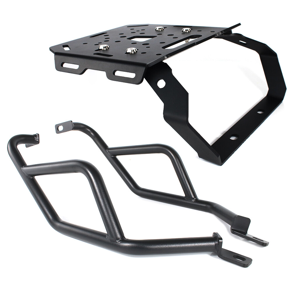 Rear Luggage Rack & Crash Bar Guard Fit For Yamaha Tenere 700 XTZ690 2019-2024