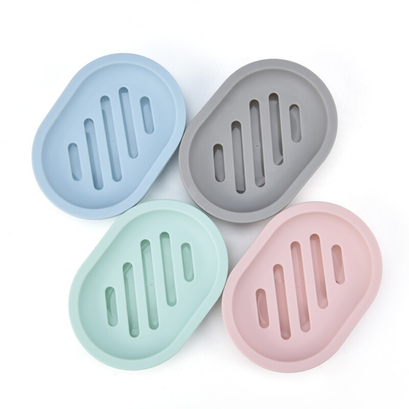 Soap Dishes Holder Self Drain Container Case Bath Shower Basket Storage Box Lot