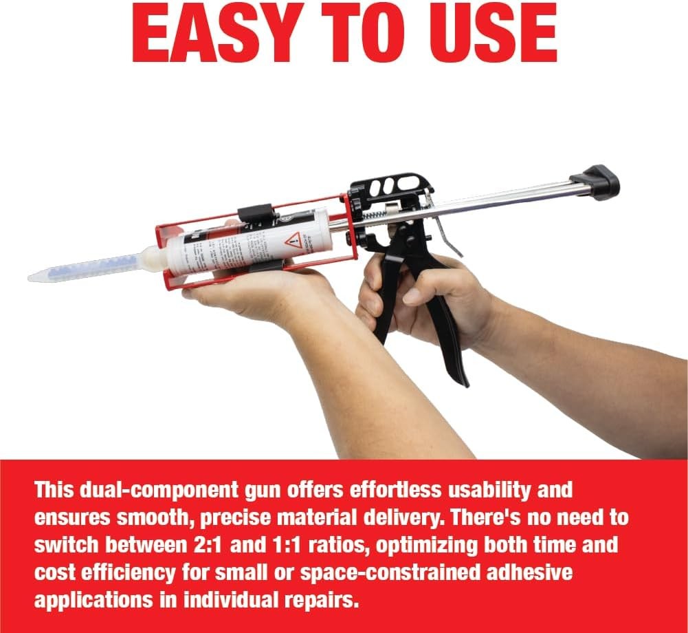 LAUCO Epoxy Gun Dual Cartridge 200 ml, Dual Cartridge Epoxy Gun, (33093)