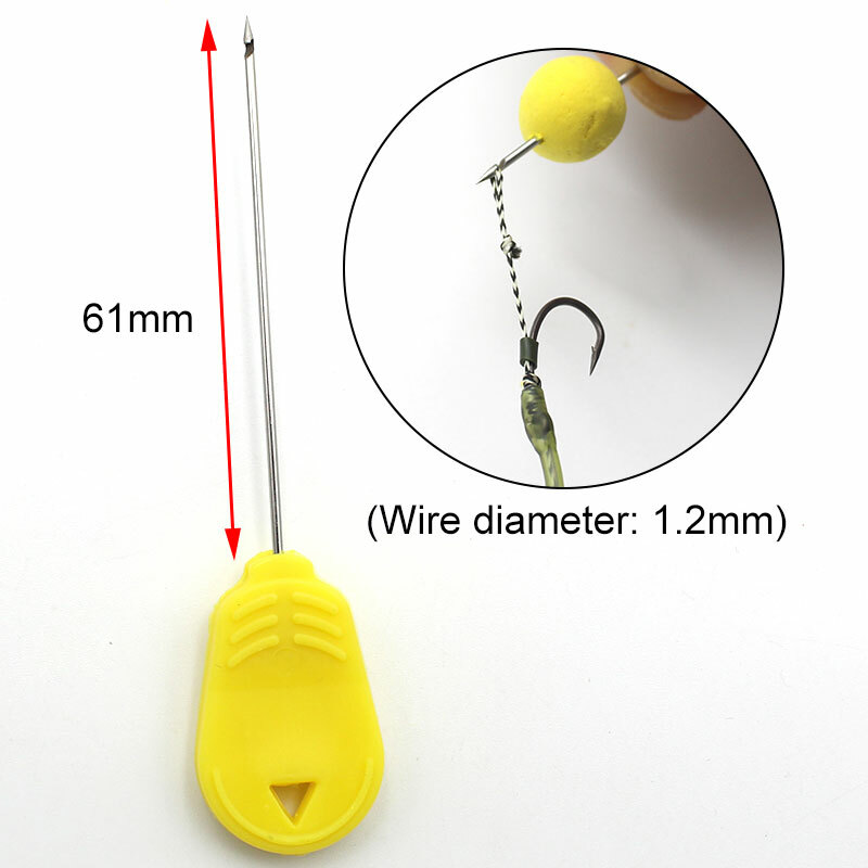 3PCS,SAFETY BARDED BAITING NEEDLE ,BOILIE, CARP FISHING , HAIR-RIG BOILIE TOOL