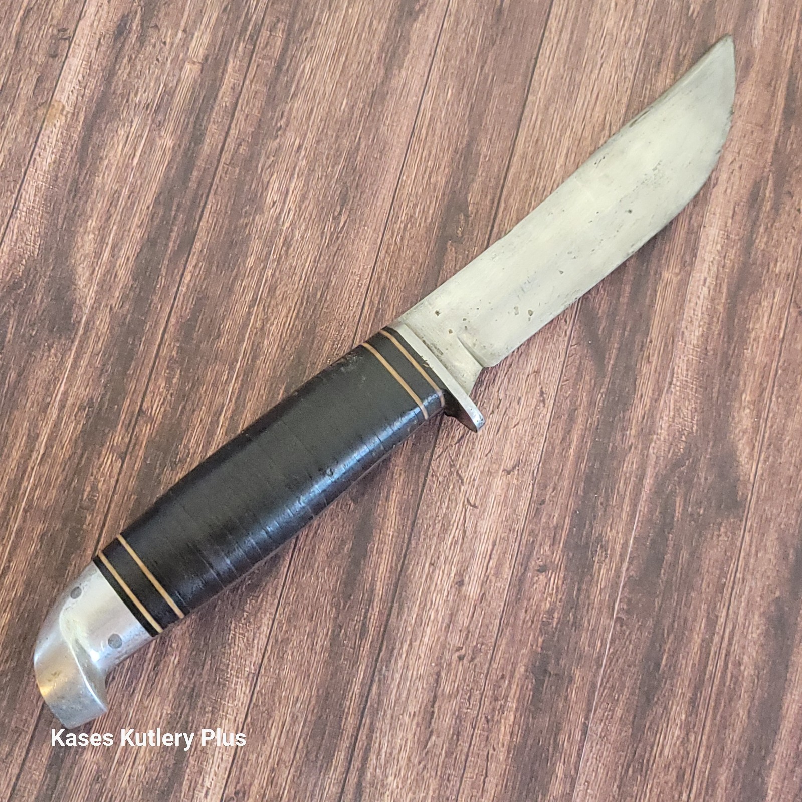 Western Hunters Fixed Blade Knife Made In Boulder Colo USA W/Sheath