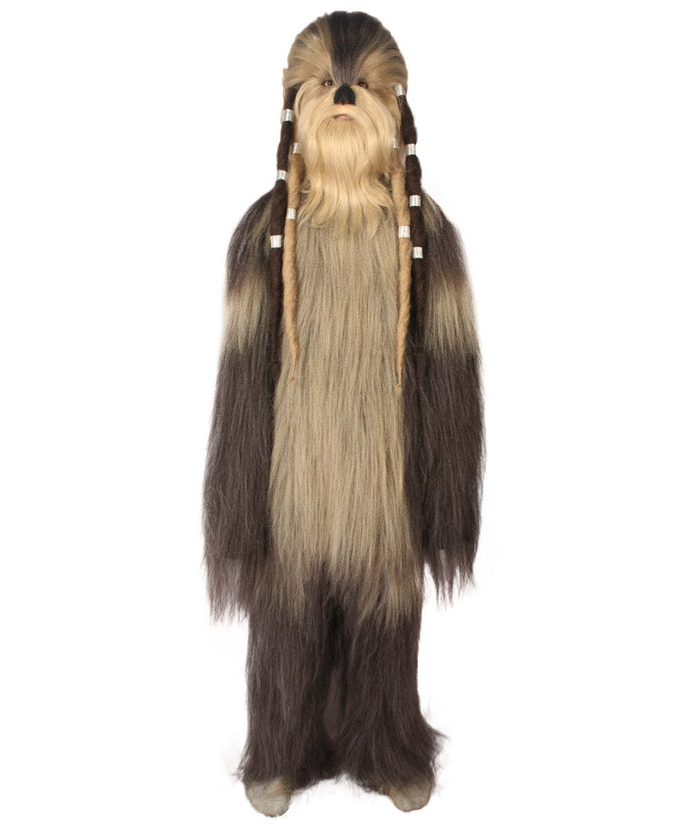 Unisex Long Hairy Elder Warrior Ape Military Leader Resistance Fighter.