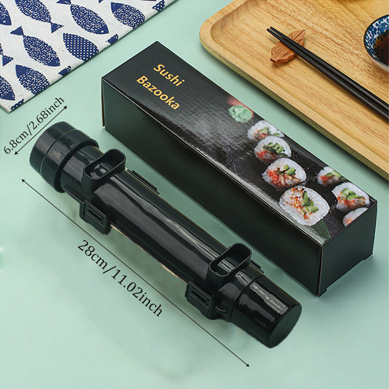 Sushi Bazooka Sushi Maker Kit, Sushi Roller Mold Food Grade Plastic Rice Vegetab
