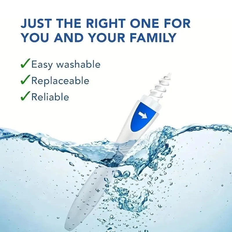 Smart Swab The Original Safe Spiral Ear Wax Remover Kit with 16 Replaceable Tips