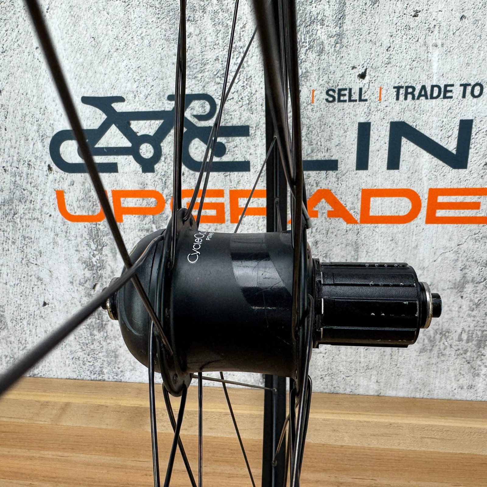 Velocity A23 CycleOps Power Meter Alloy Clincher Rear Wheel 700c Rim Brake