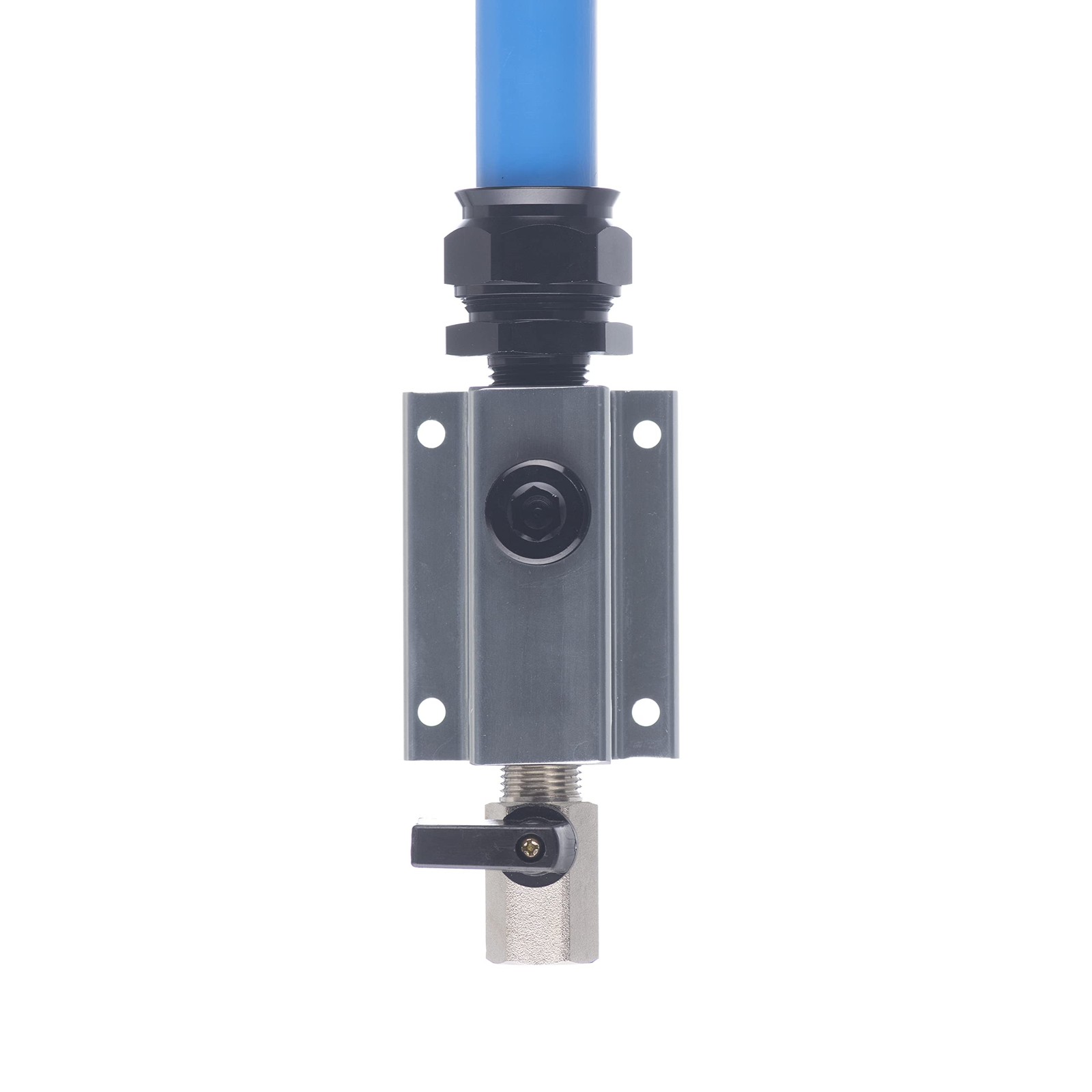 3/4 Air Compressor Outlet Kits with for 3/4" Shop Line Kit, Silver