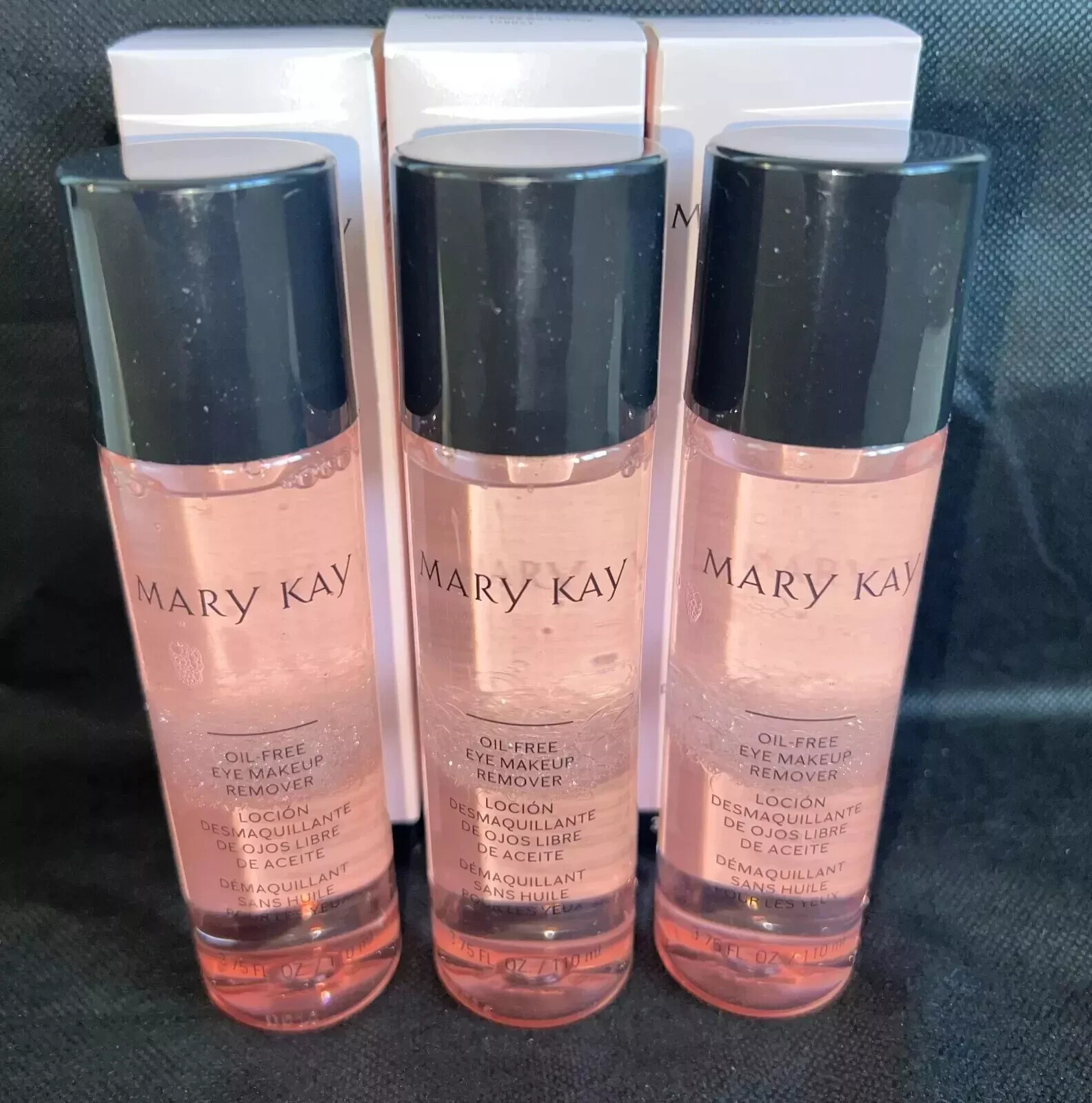 LOT OF 3 Mary Kay Oil-Free Eye Makeup Remover 3.75 fl. oz. Each