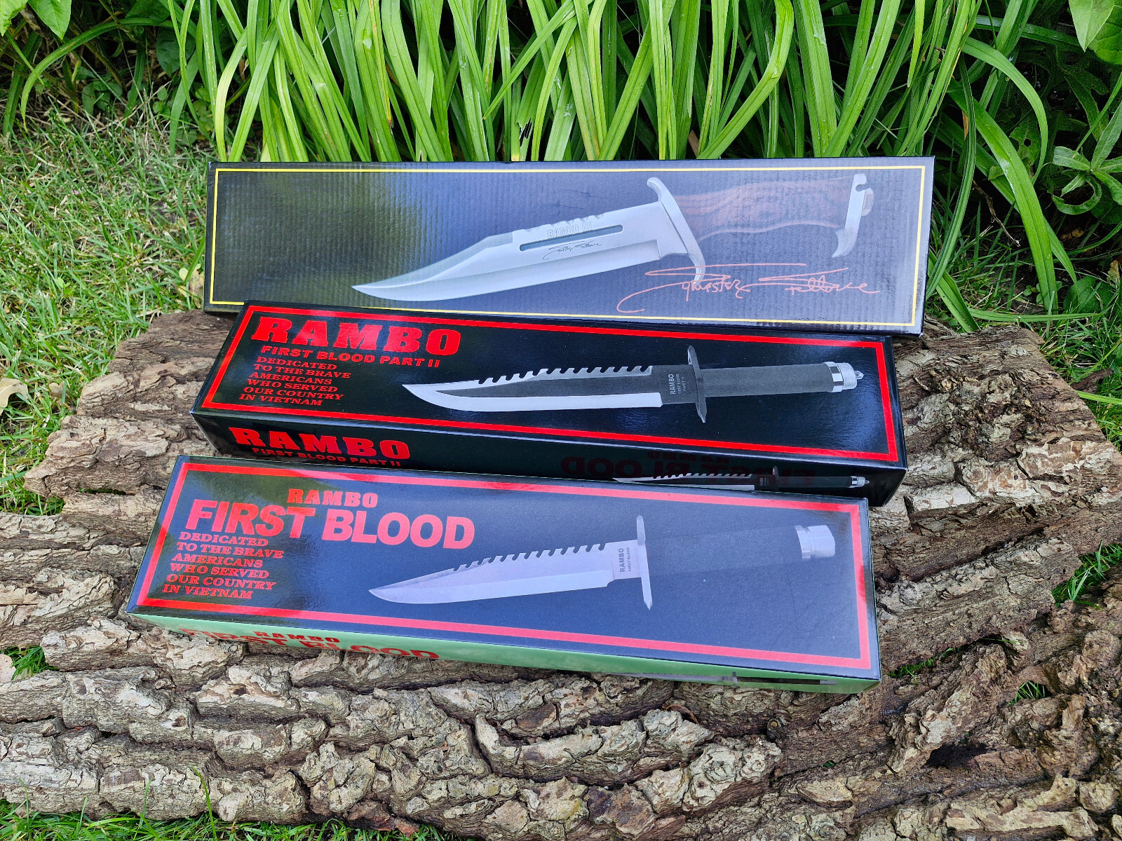 Hunting Knife Rambo Knife Set -Rambo 1/2/3 Complete Set Signature Edition-,,