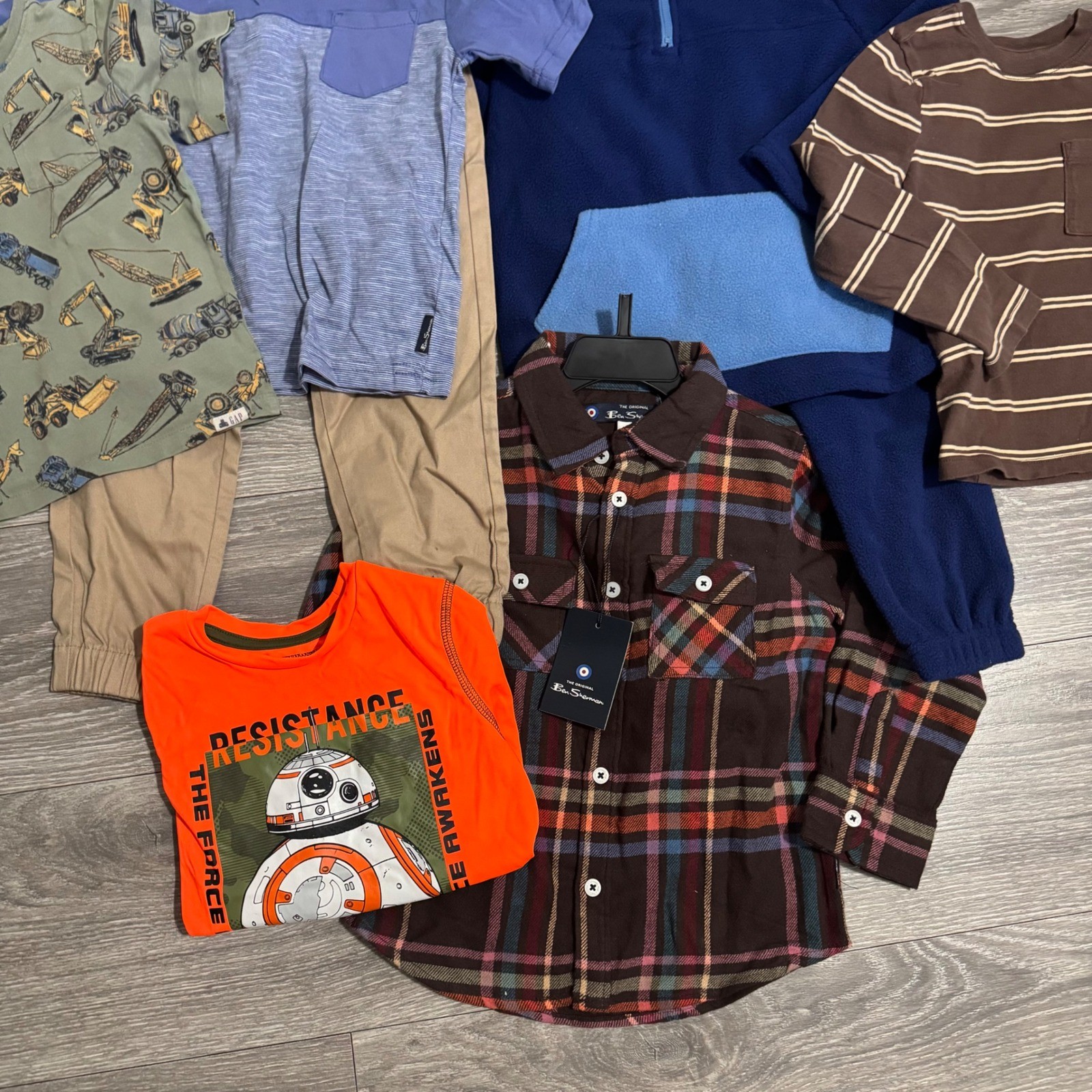 Boys 4T Clothes Lot 7pc GAP Star Wars Joggers & Sweater