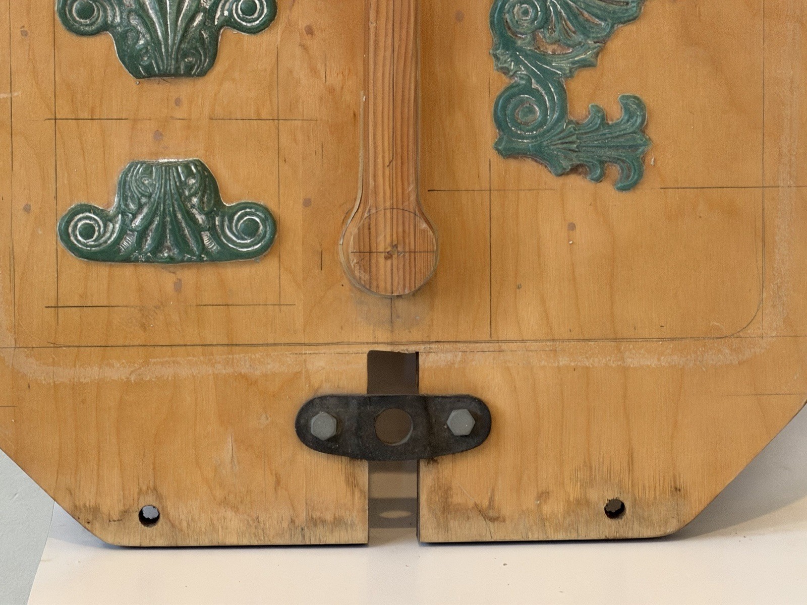 Mid Century Industrial Wood Foundry Mold Abstract Wall Art 1960 Patterns