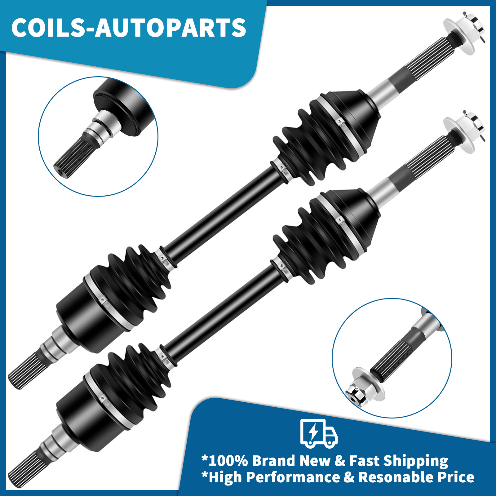 Pair CV Axle For Kubota RTV900 Front Left Right 2005-2010 2006 2007 2008