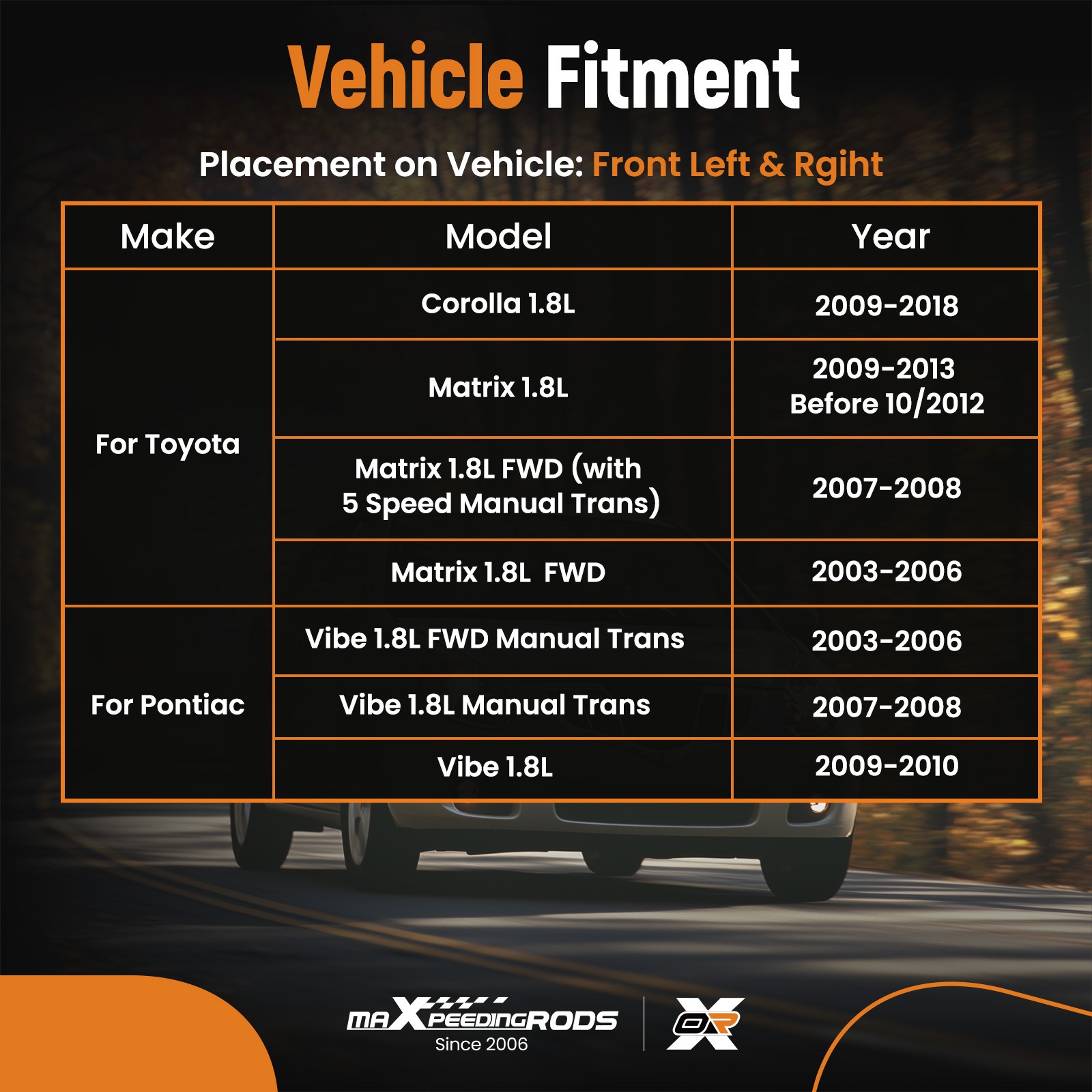 Front Pair CV Axle Assembly For Toyota Corolla 1.8L 2009 2010 11 2012 2013-2018