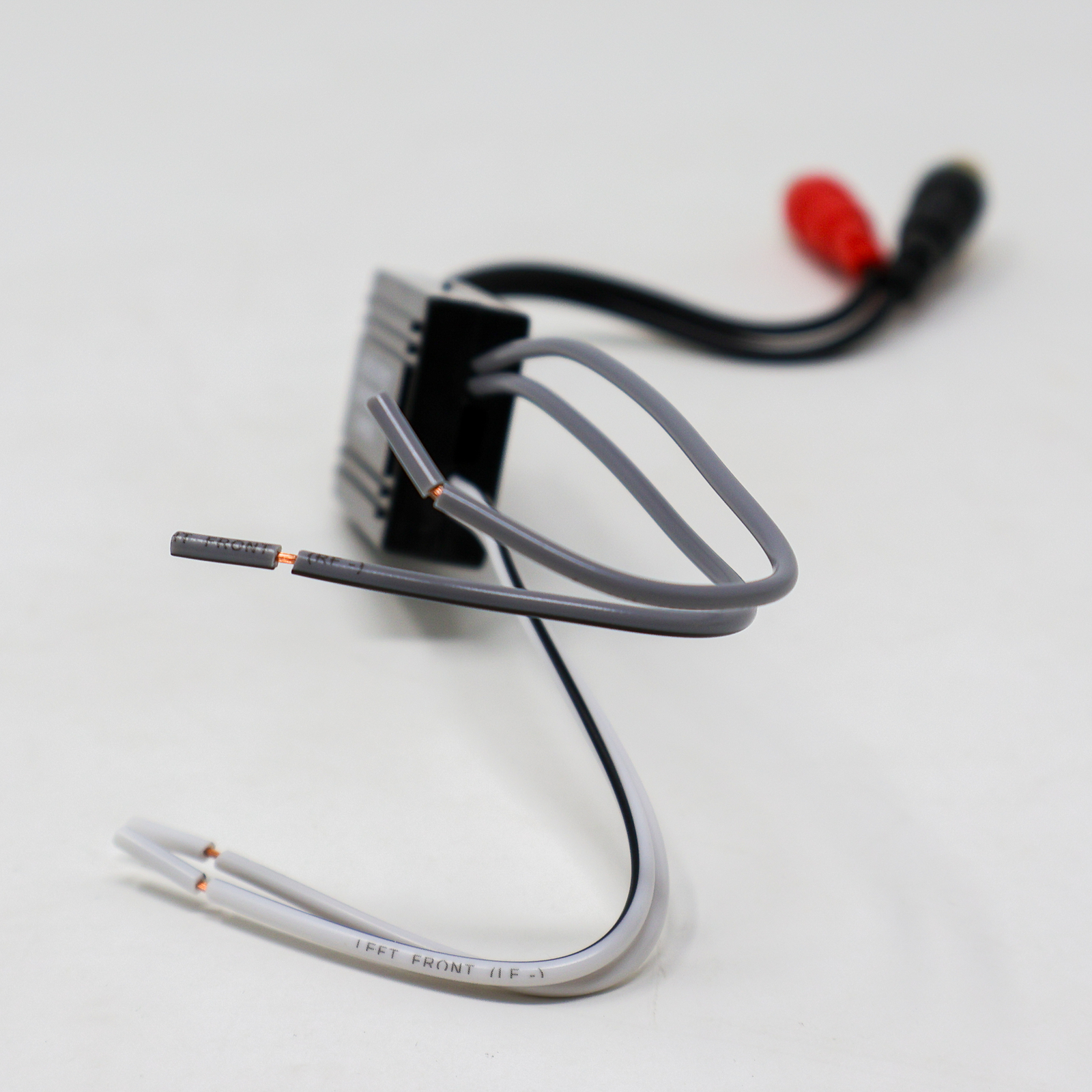 Speaker Wire to RCA Hi/Low Adapter Converter Line Level Output Audio Video Car