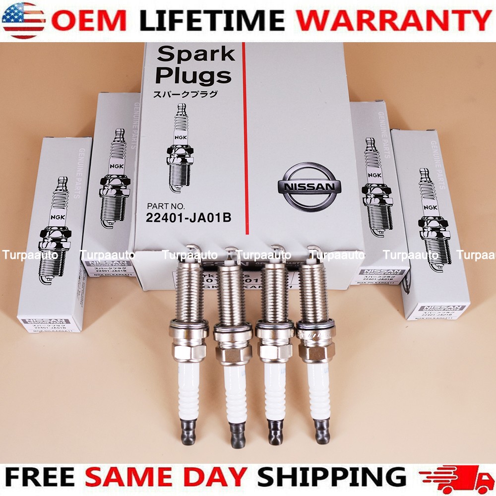 4Pcs NGK Spark Plugs 22401-JA01B For 07-17 Nissan NV200 Altima Rogue Sentra Cube