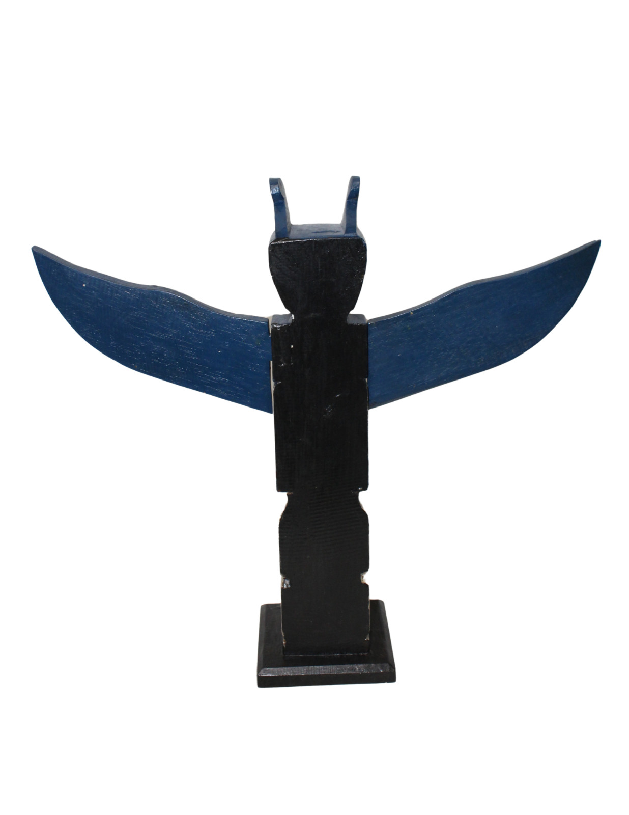 OLD TRIBE NORTHWEST COAST STYLE EAGLE FISH INDIAN TOTEM POLE NATIVE AMERICAN