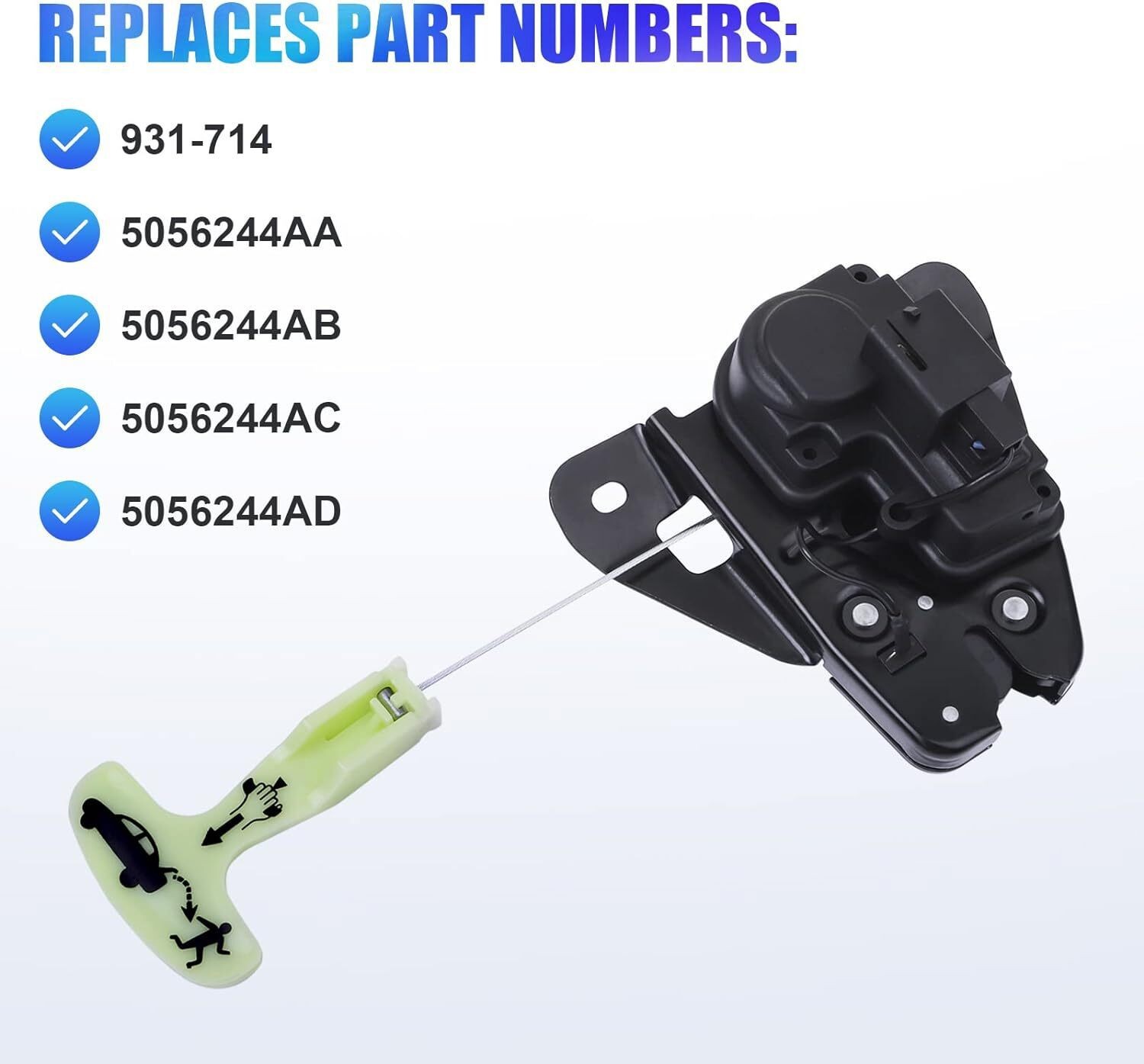 Tailgate Lock Trunk Latch Actuator Motor 5056244AA For Dodge Charger Chrysler