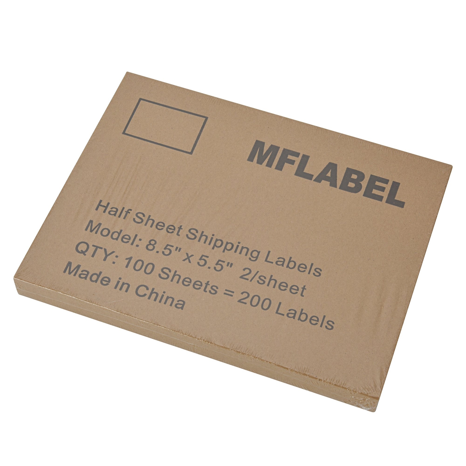 Premium 8.5x5.5 Rounded Corner Shipping Postage Labels Half Sheet Self Adhesive