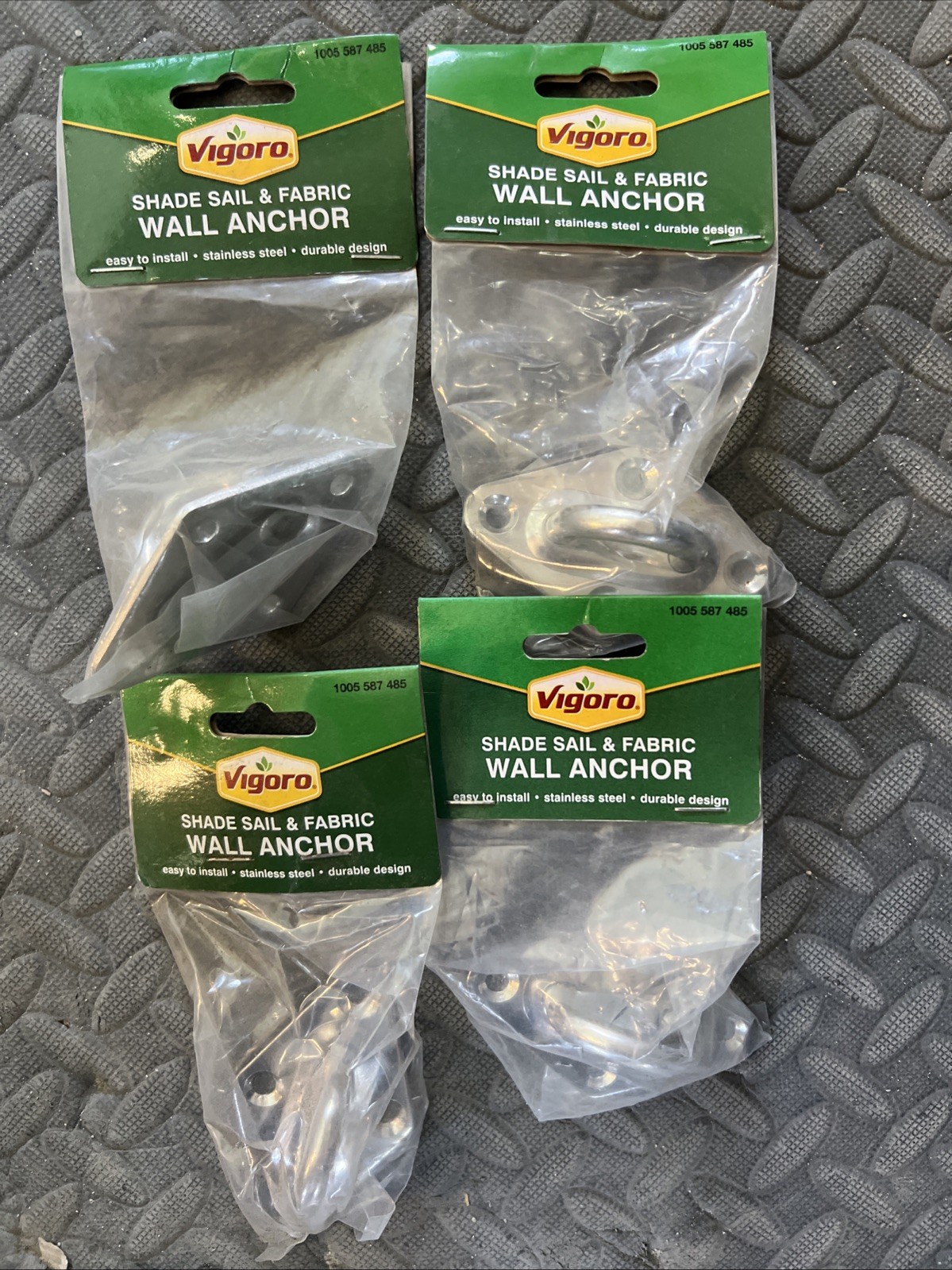 4 Units Vigoro Sun Sail Wall Brackets 25965 Stainless Steel