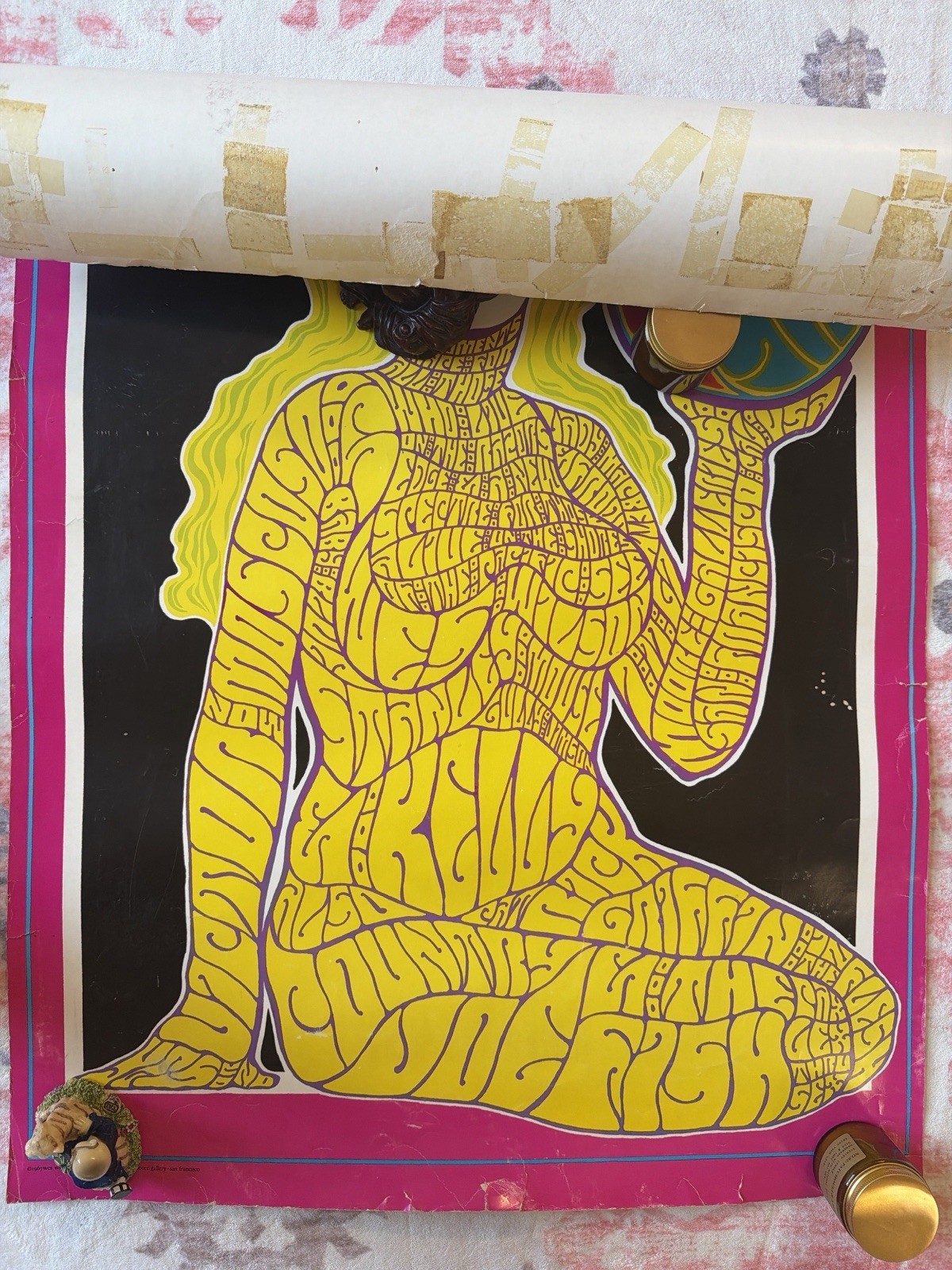 1967 Joint Show Exhibition Wes Wilson Psychedelic Poster San Francisco