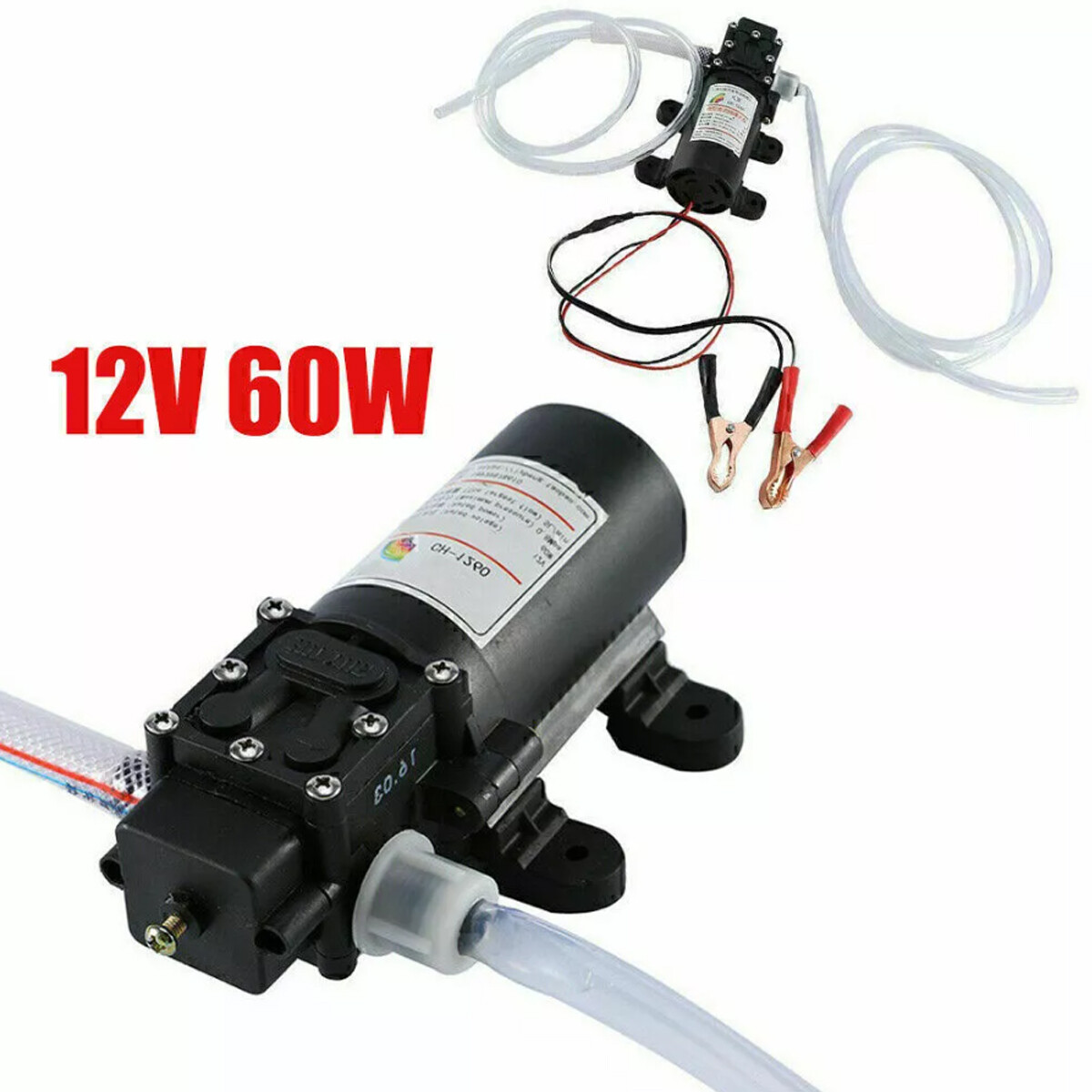 USA 12V Motor Oil Fuel Fluid Extractor Electric Siphon Transfer Change Pump 60W