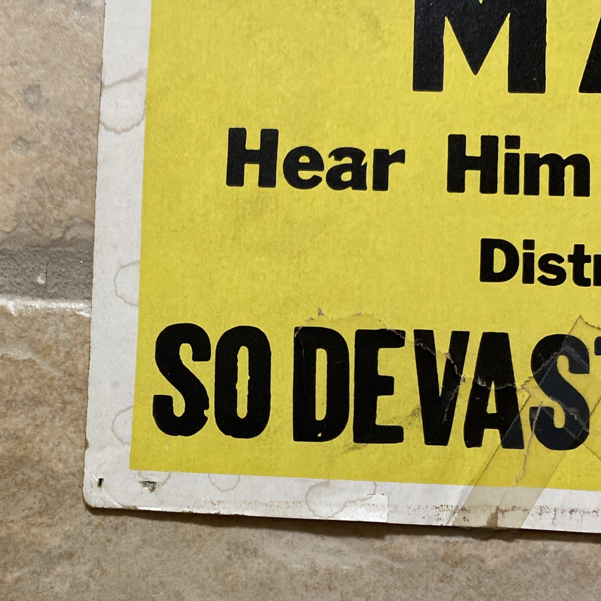 OZZY OSBOURNE AT ARAGON BALLROOM - ORIGINAL VINTAGE CONCERT PROMOTION POSTER