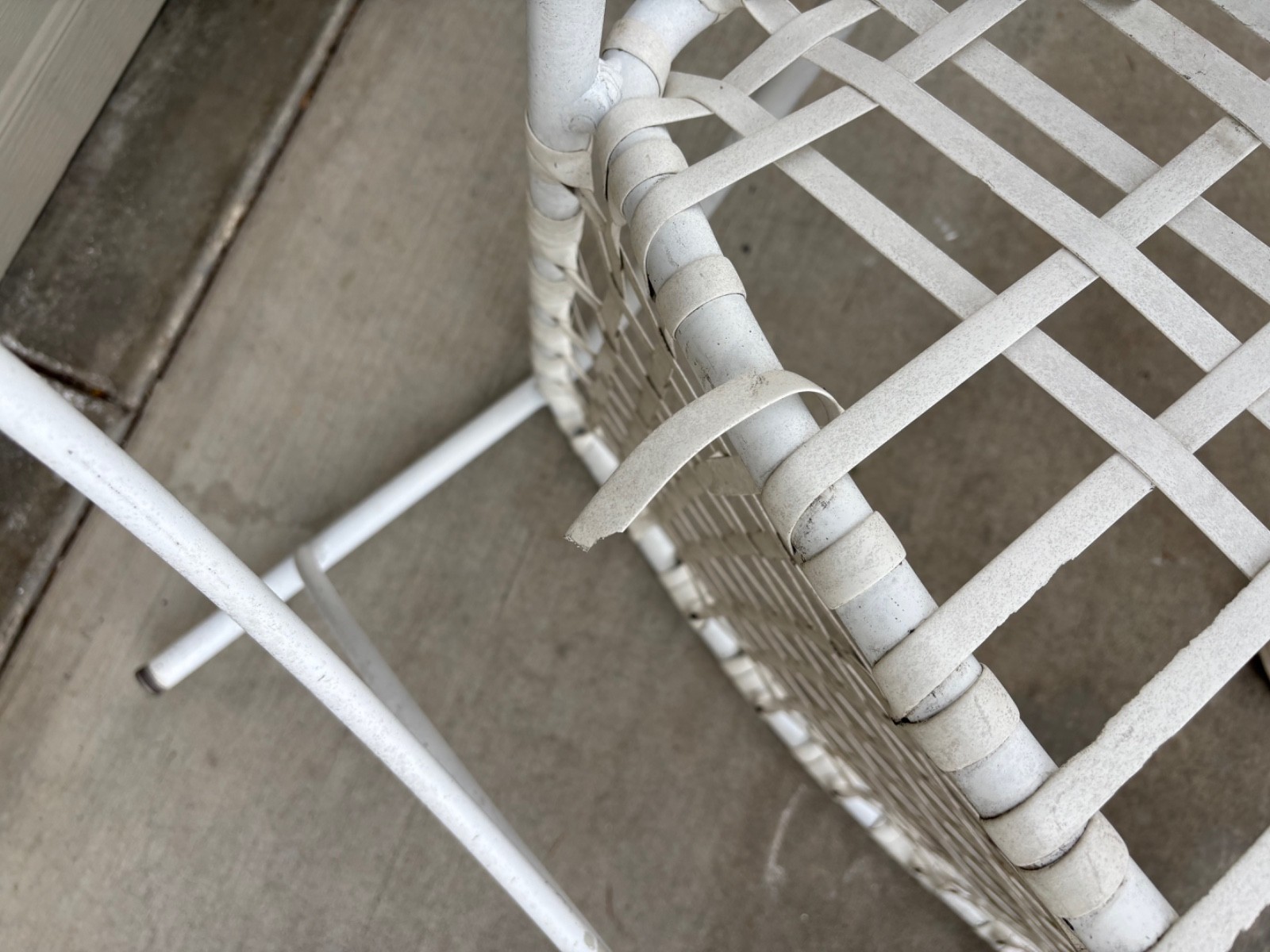 Pair Tadao Inouye Brown Jordan Kantan ottomans and lounge chair vintage MCM