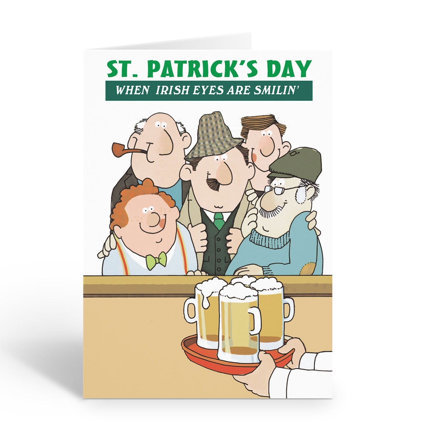 Assorted St. Patrick’s Day Cards - 12 Boxed Funny Cards and Envelopes - 18060