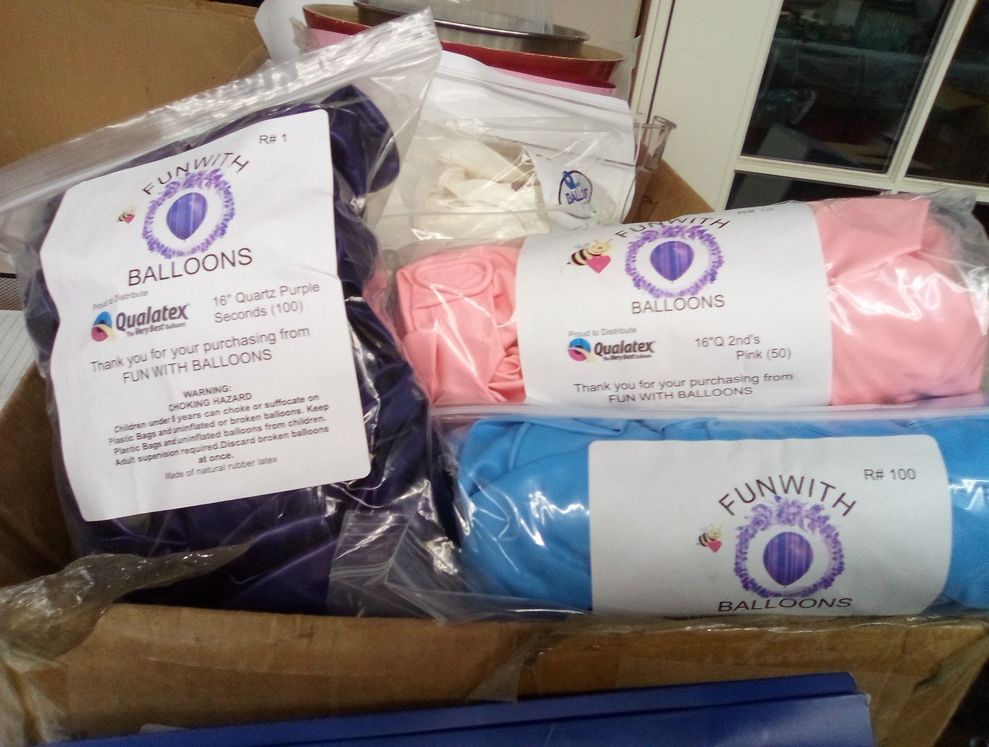 Qualatex 16" 2nds, Slight Color Run(4 bags Of 100ct)=400Ballloons U-pic Colors