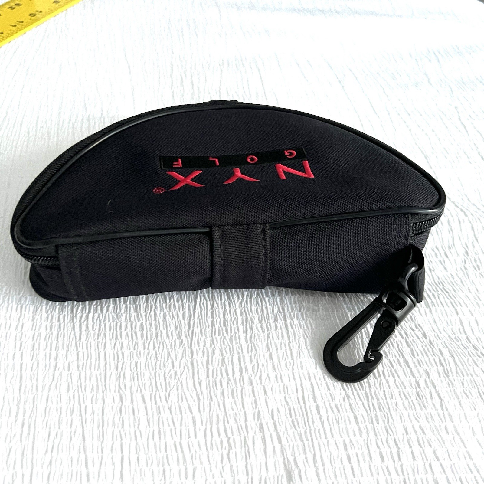 NYX Golf Black Sunglasses Case - CASE Only With Foam Padding And Sleeve And Clip