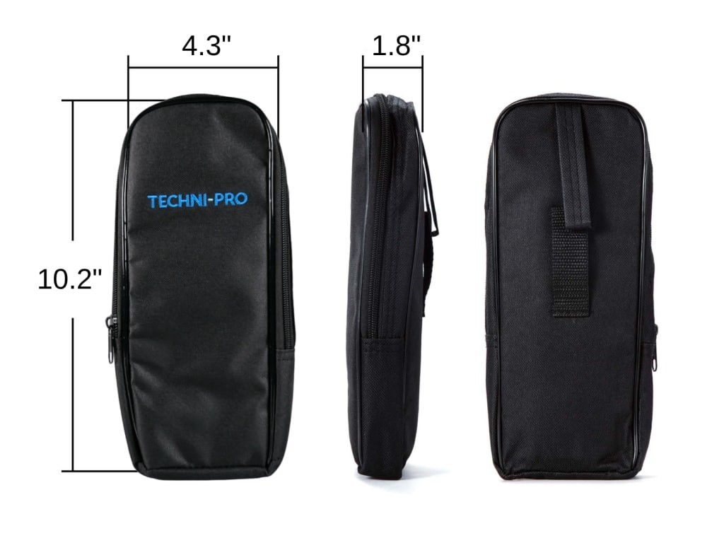 Techni-Pro TNPBG1 - Carrying Bag with Zipper, Belt Loop and Hanging Loop (10.2 x