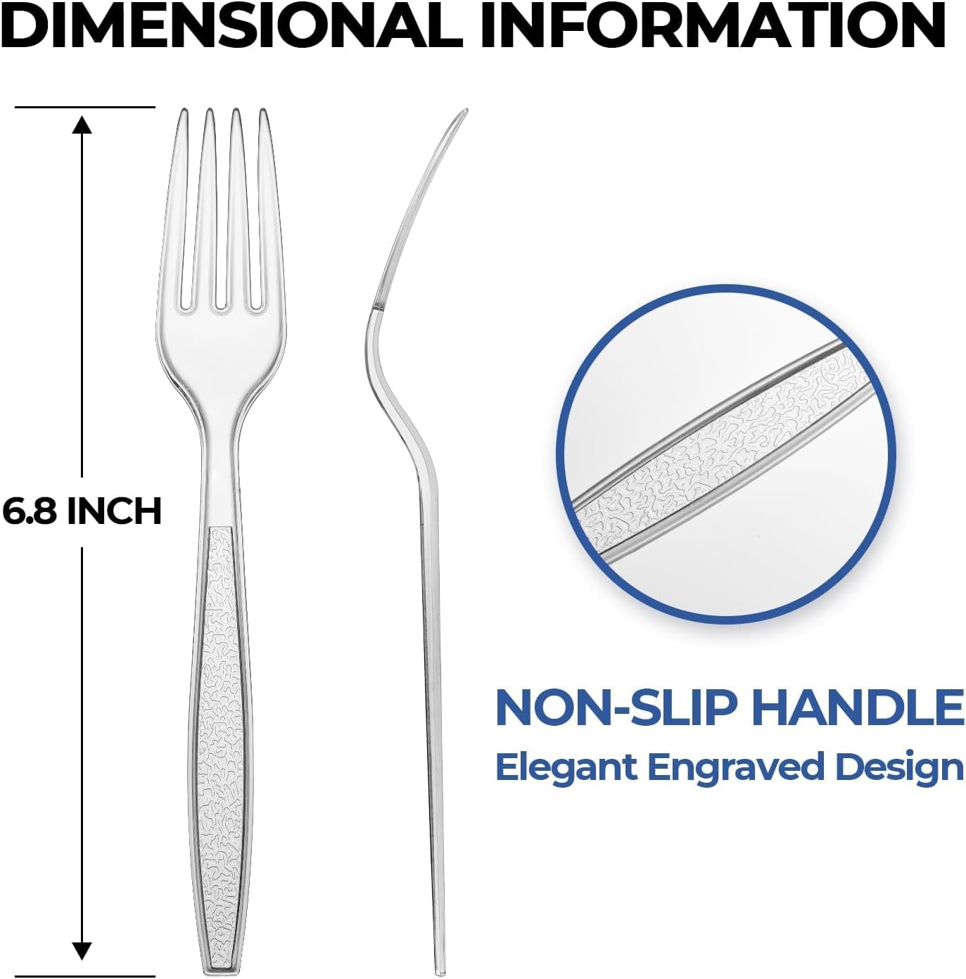 Durable Plastic Forks Set - 168 Count for All Occasions and Gatherings
