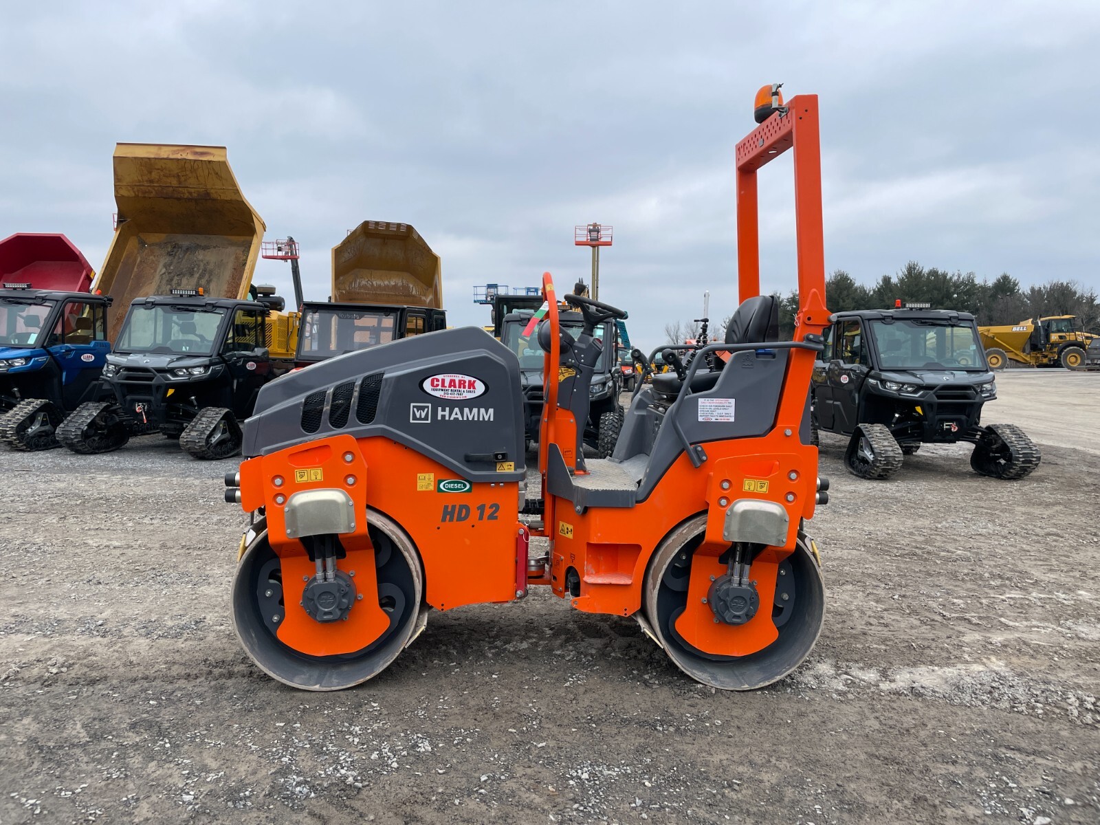 2023 HAMM HD12 VV 47" Double Drum Vibratory Ride On Roller Compactor