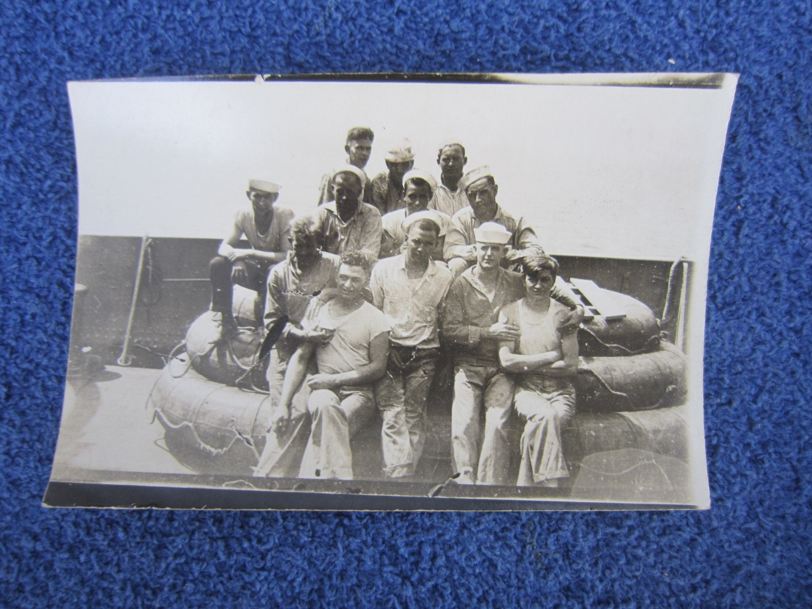 LOT OF 10 PRE WW1 (LATE 1900S) - PERSONAL U.S. NAVY CREW PHOTOGRAPHS (1 DUP.)