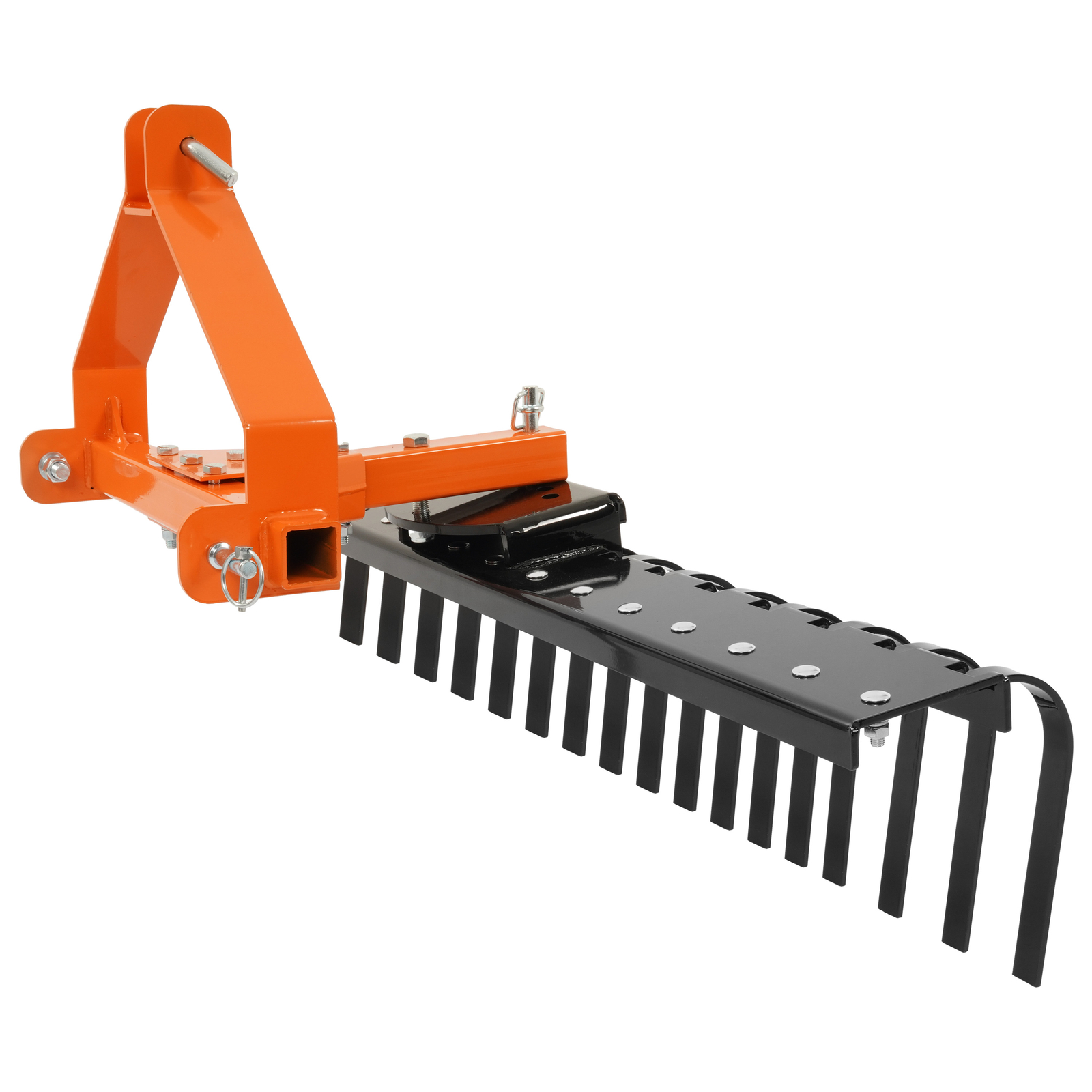 3-Point Landscape Rake 5 FT For Category-0 Tractor Hookup Landscaper Grass Comb