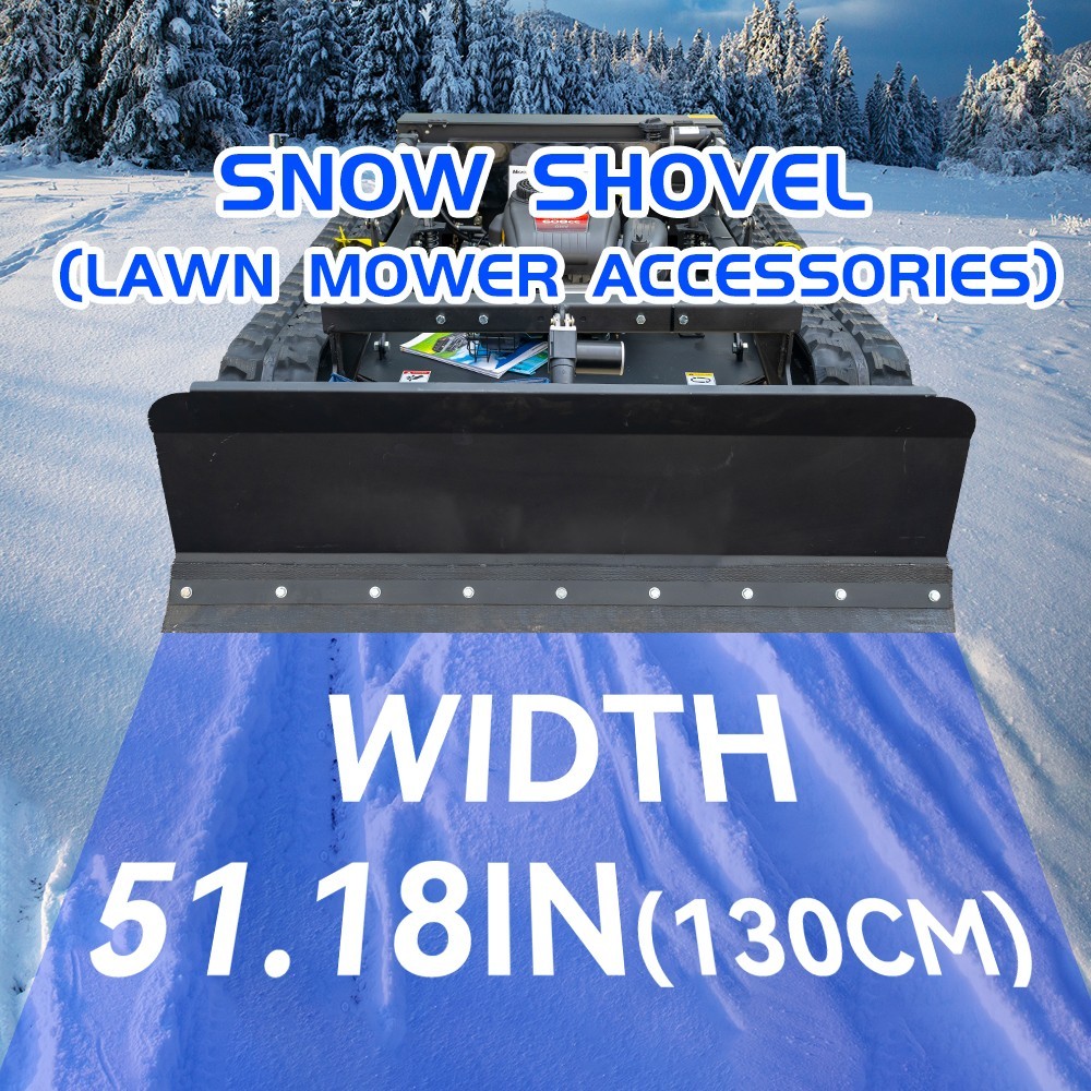 Gasoline remote control lawn mower 22 HP winter snow pusher, detachable
