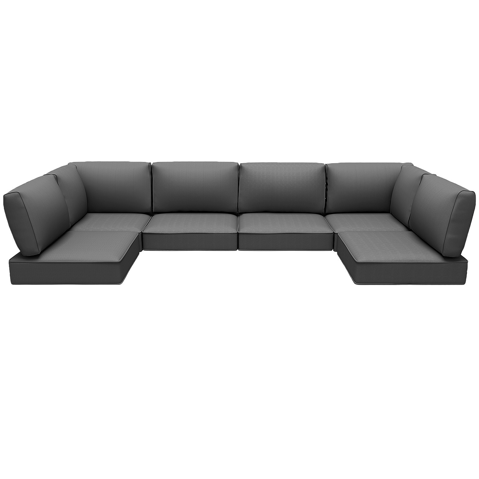 Outdoor Cushions Set Of 14 For 7 Pieces Sectional Rattan Conversation Sets