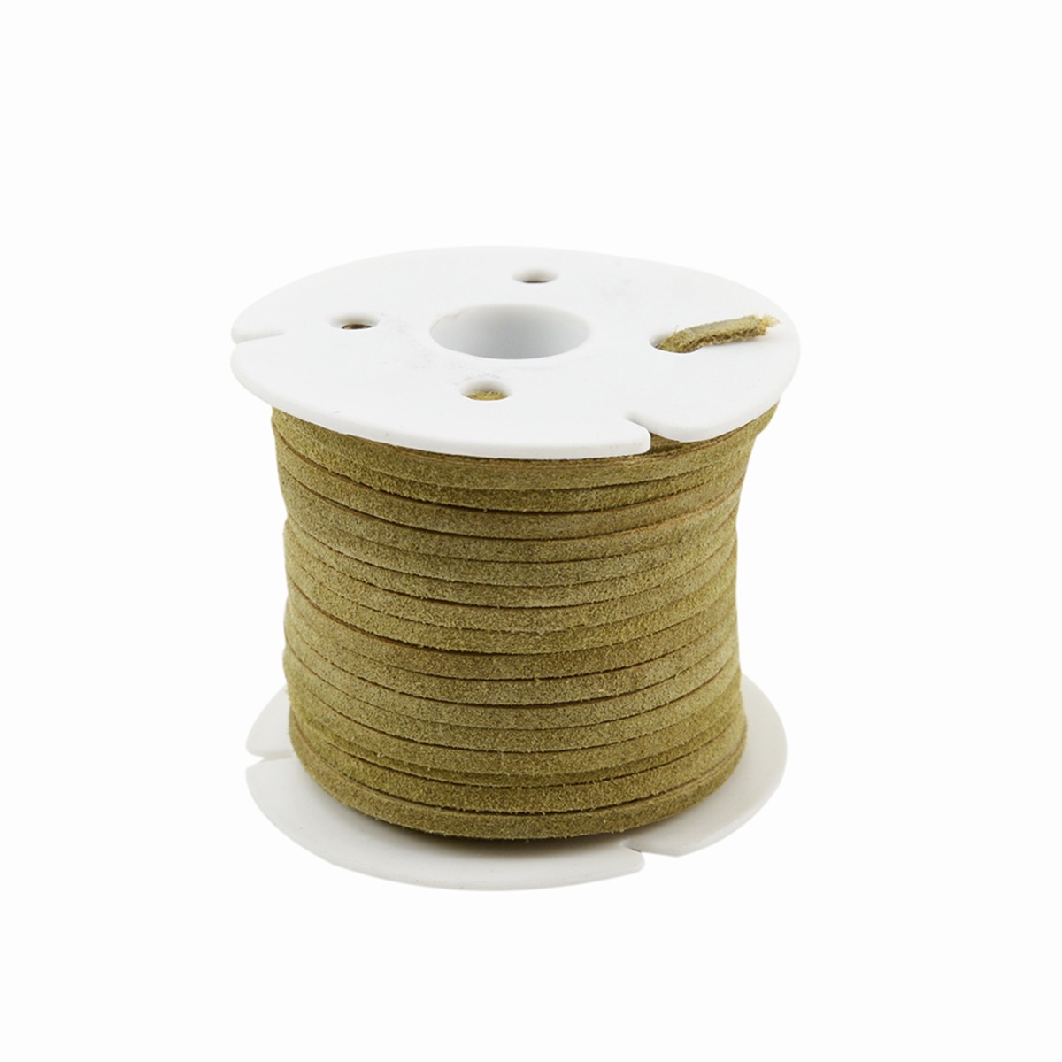 3mm Buckskin Leather Lace Spool Jewelry Making Thread 25yd Roll Cording Suede