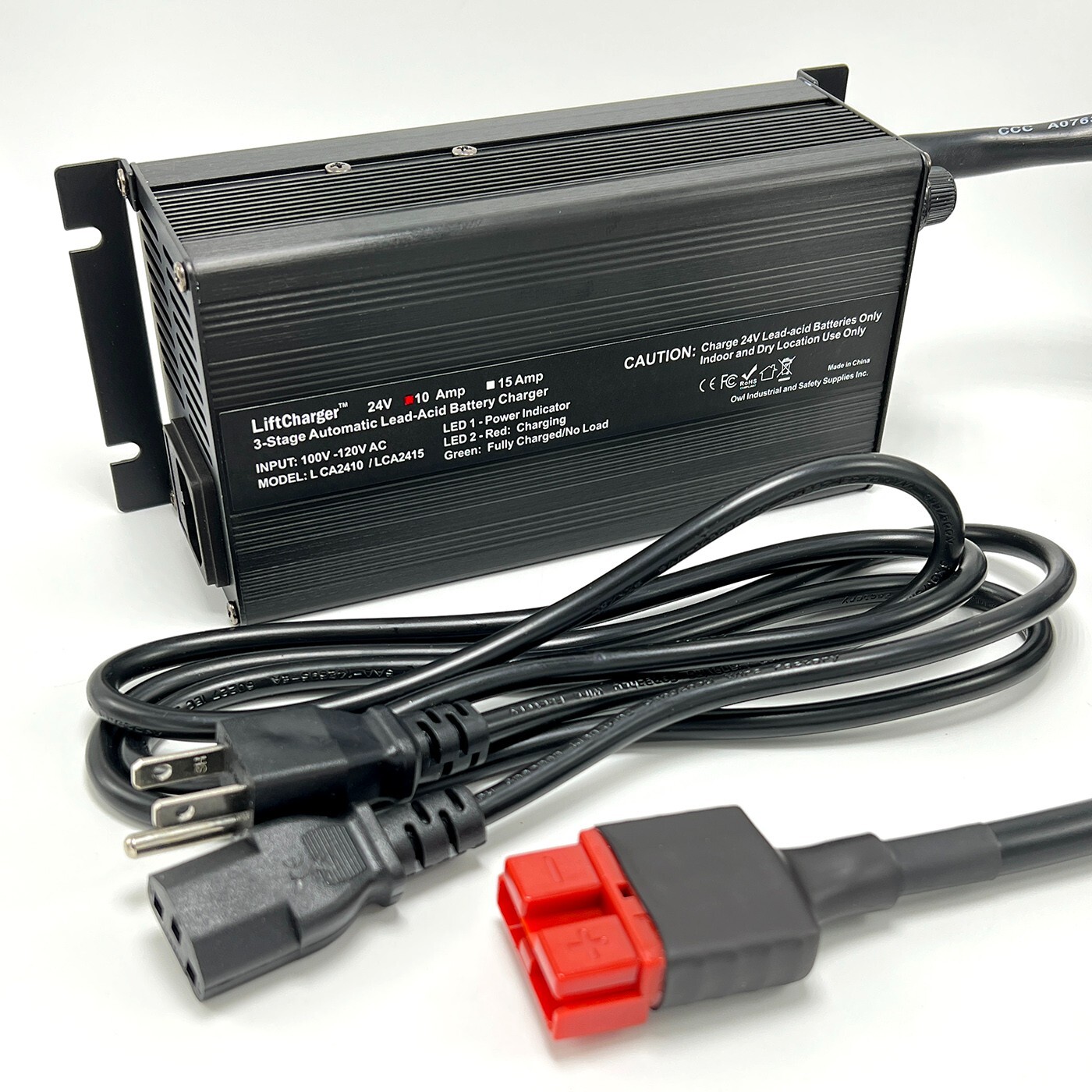 24v Battery Charger for Clarke Floor Scrubber Sweeper with RED SB50 plug