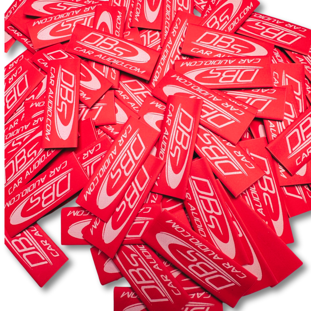4 Gauge Heat Shrink Protective Tubing - DBs Car Audio - Red & Black - 10 Pack