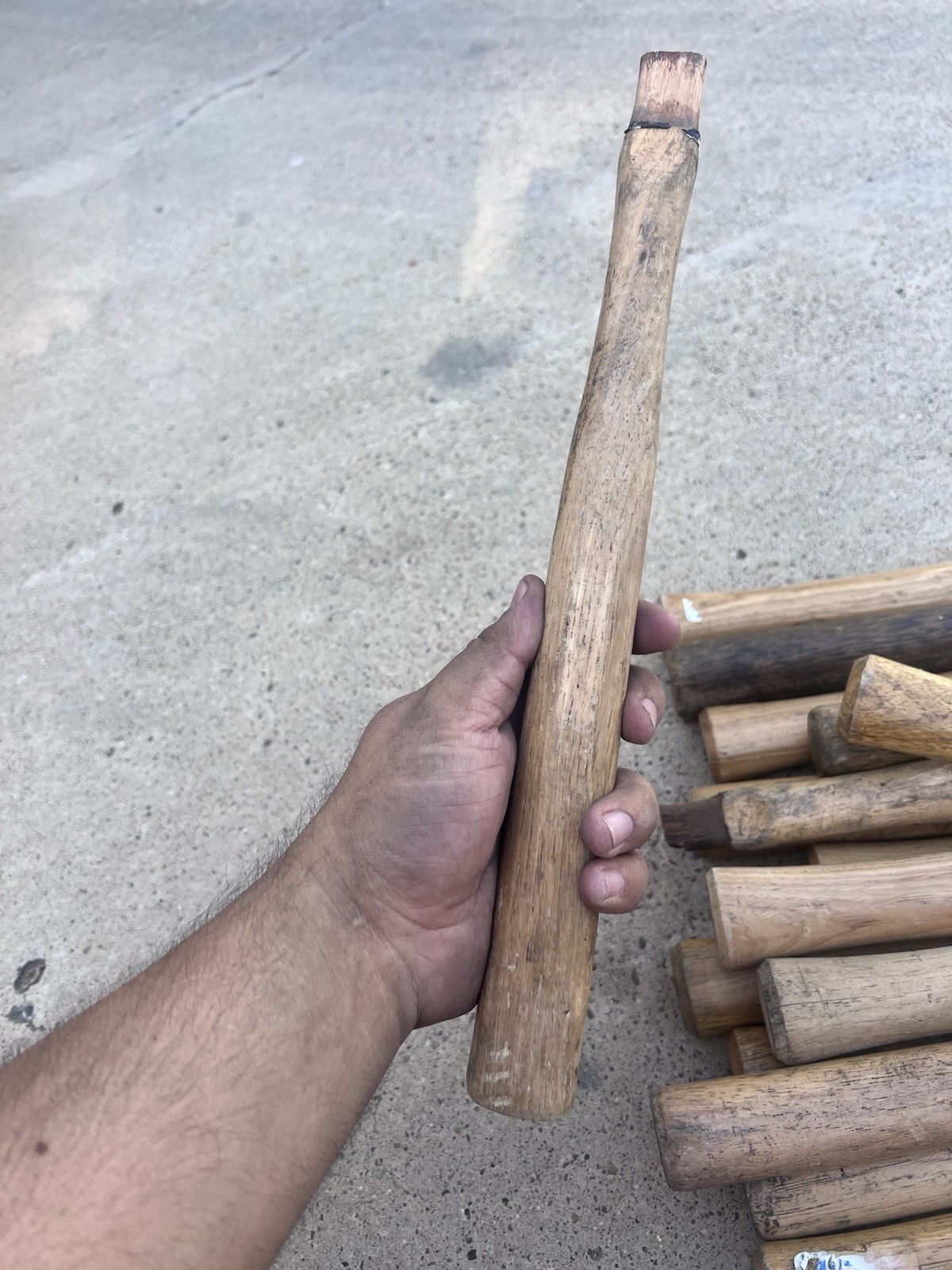 LOT of 4 Used Vaughan 12-14in Handles, Wood Turning, Repurposing, Crafting